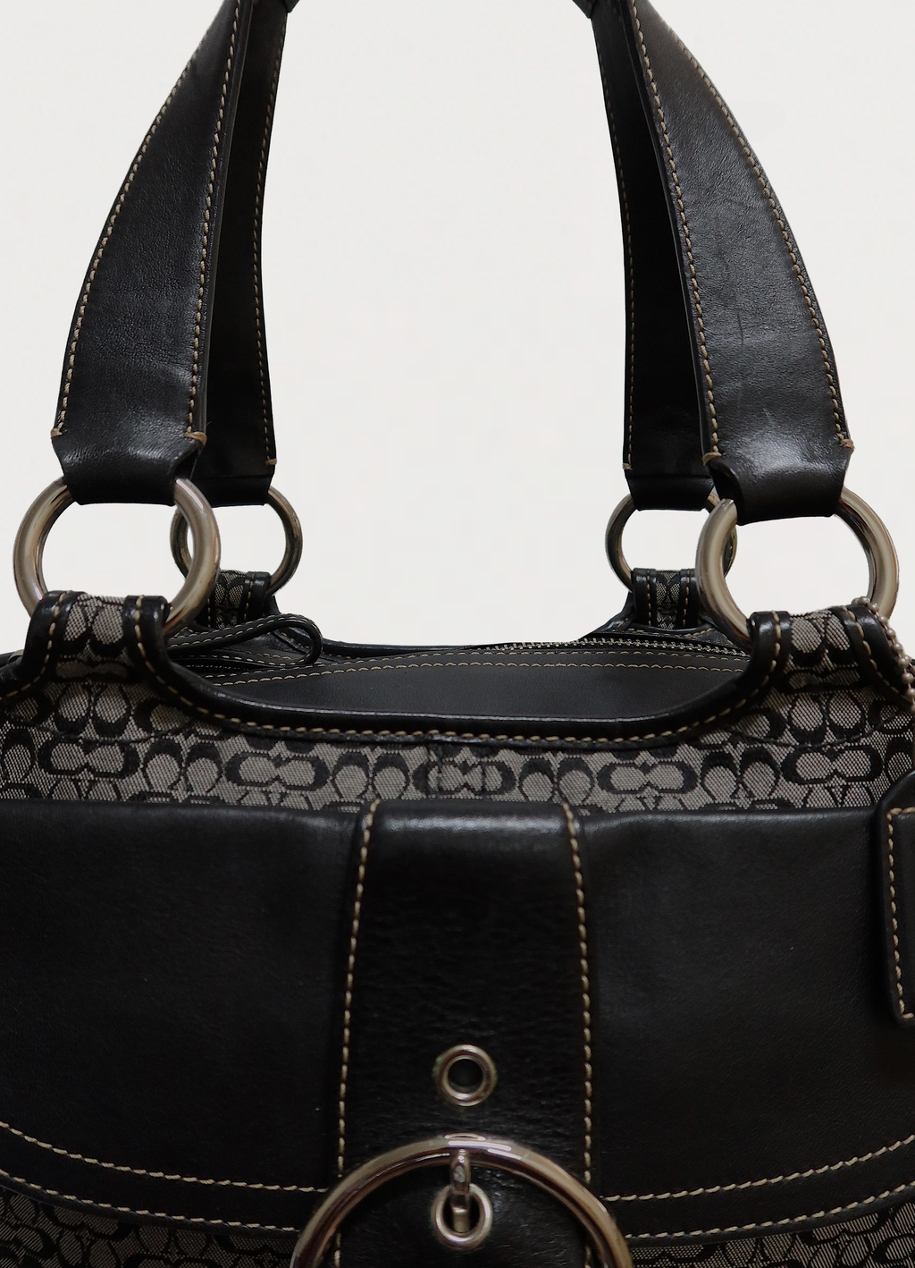 SOHO SIGNATURE FLAP TOTE BAG