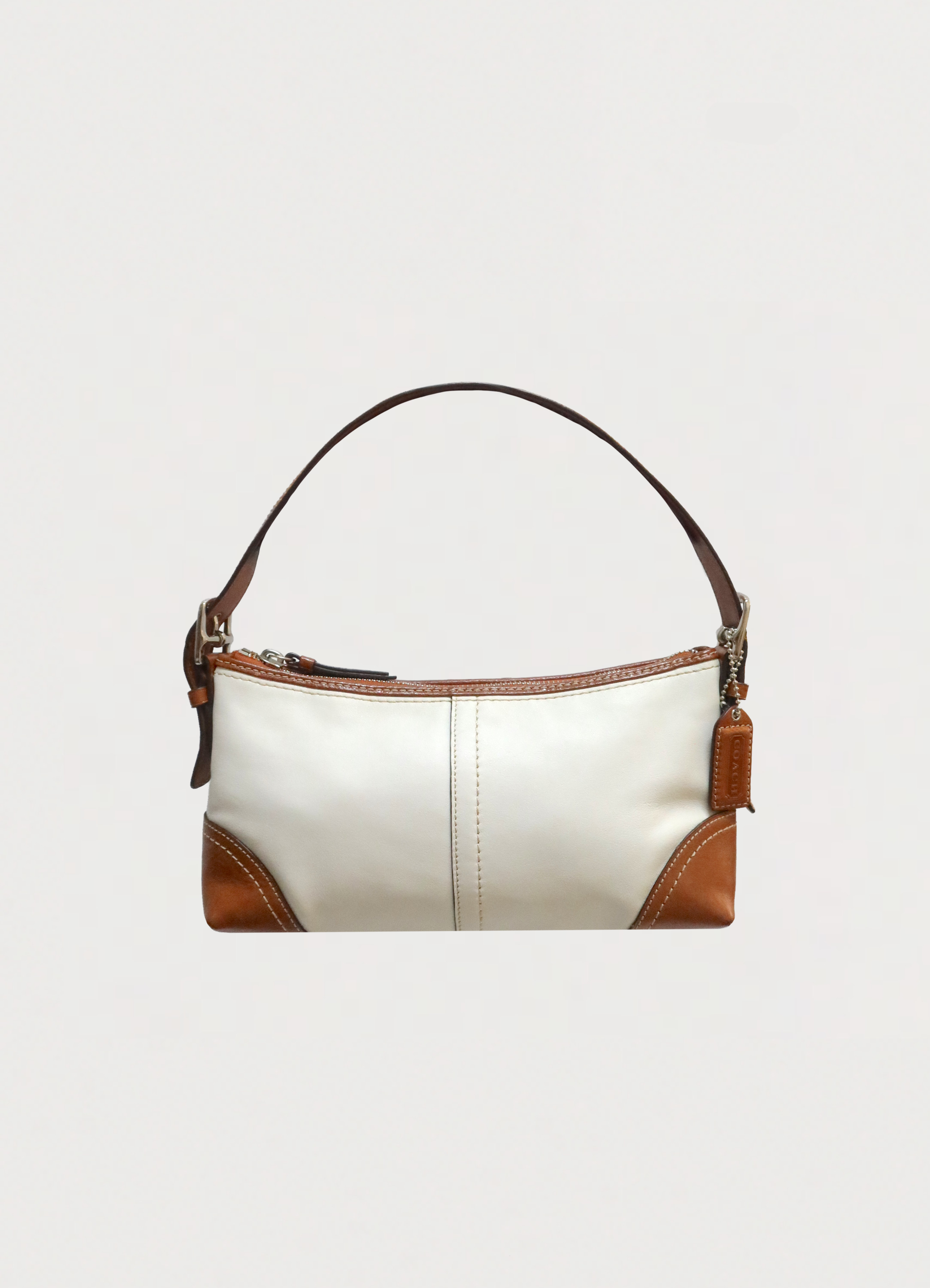 HAMPTONS DENIM BAGUETTE SHOULDER BAG
