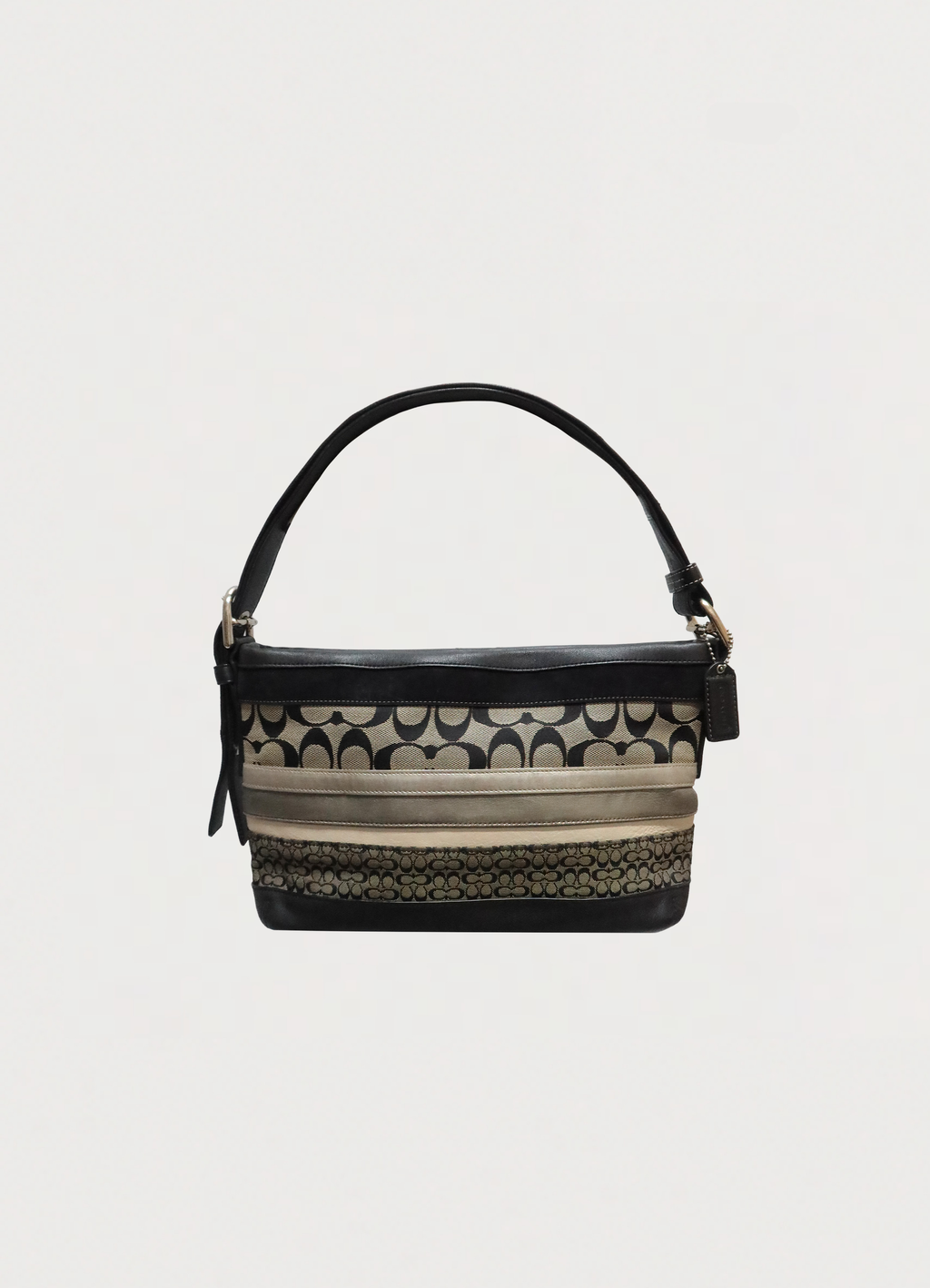 SIGNATURE PATCHWORK CONVERTIBLE SHOULDER BAG