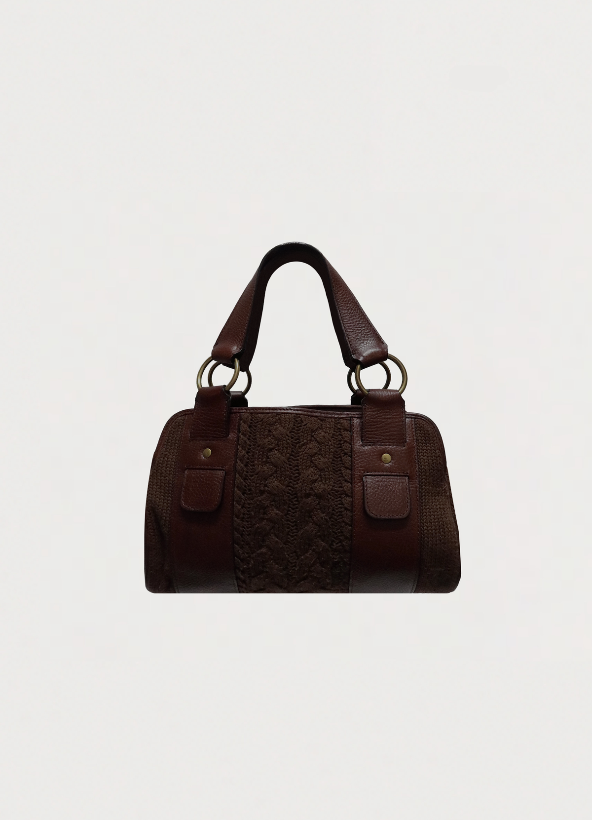 CABLE KNIT SHOULDER BAG
