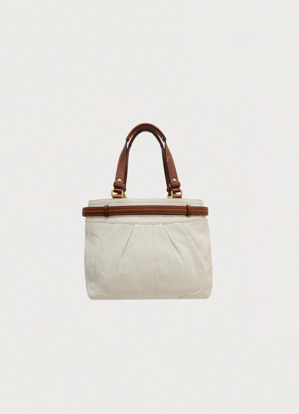 PLEATED HAMPTONS LEATHER SHOULDER BAG