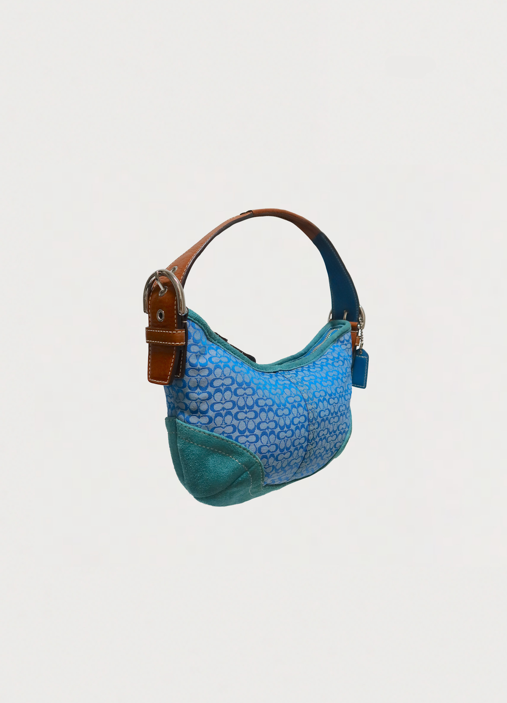 RARE AZURE BLUE SOHO HOBO MINI BAG