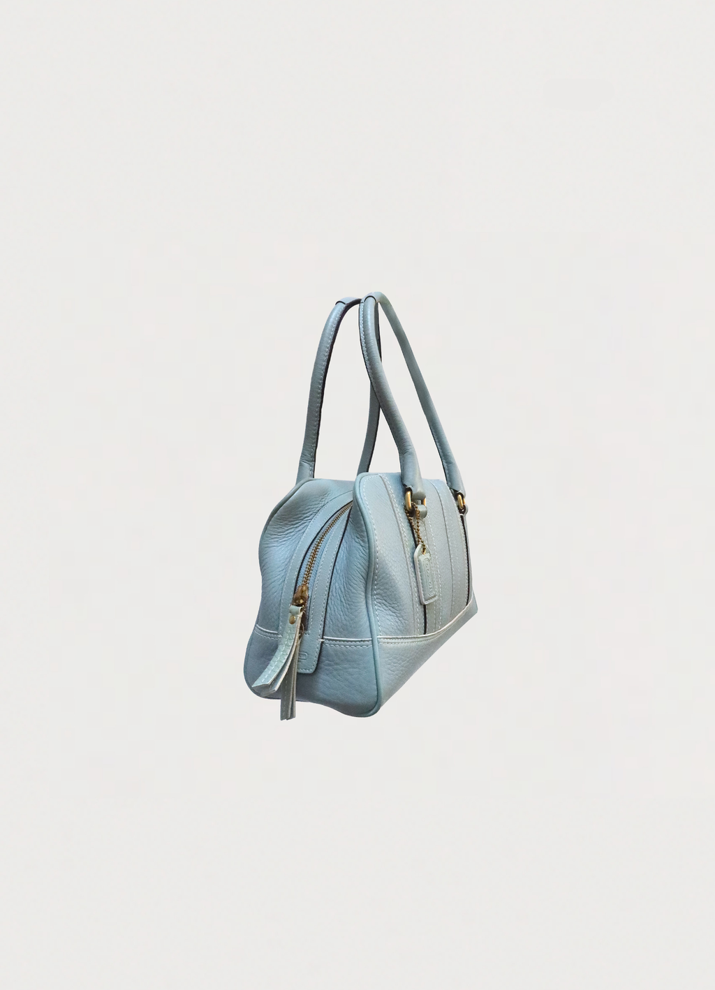 HAMPTONS PEBBLED LEATHER SATCHEL BAG
