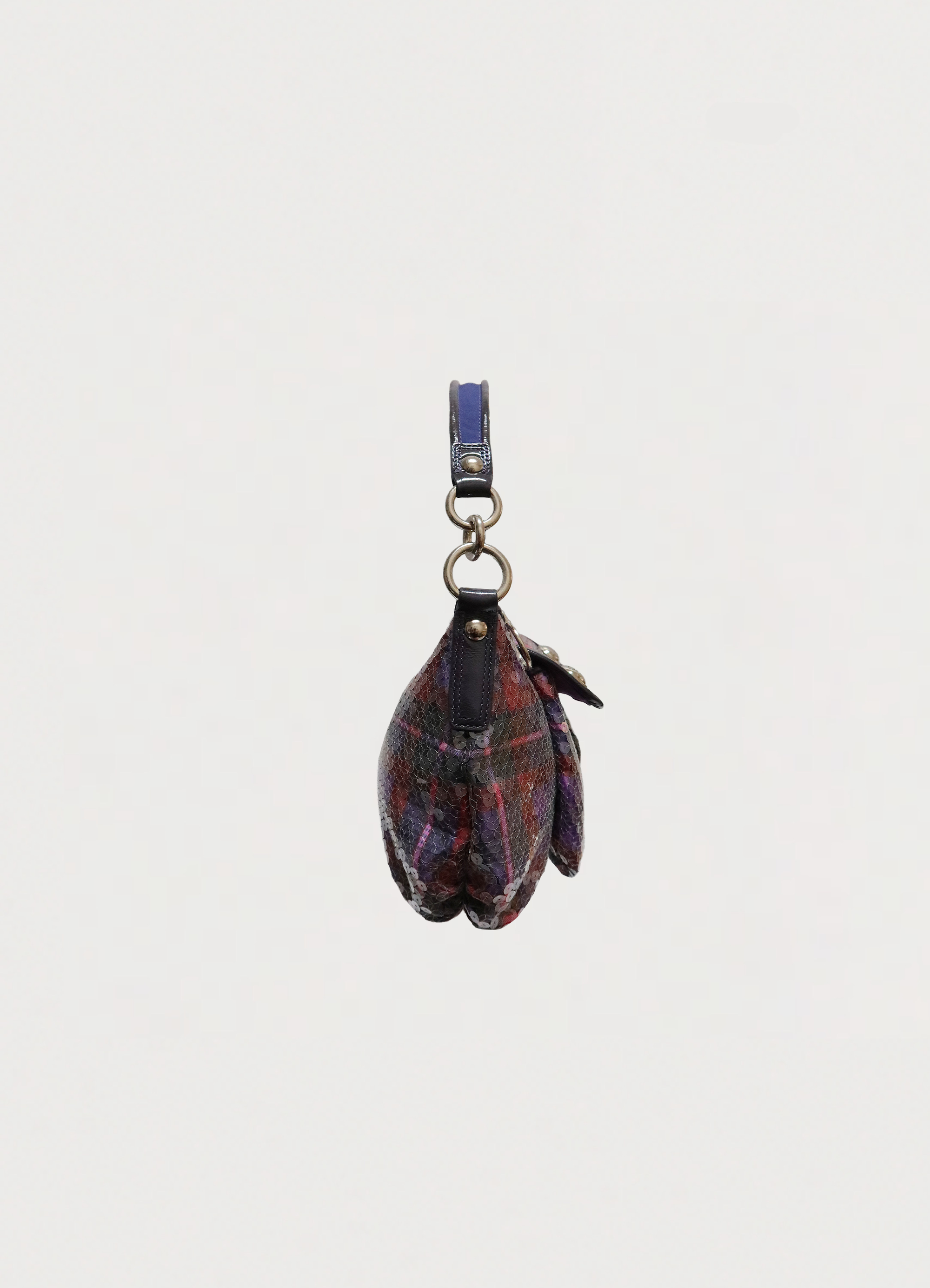 POPPY GROOVY SEQUIN TARTAN SHOULDER BAG