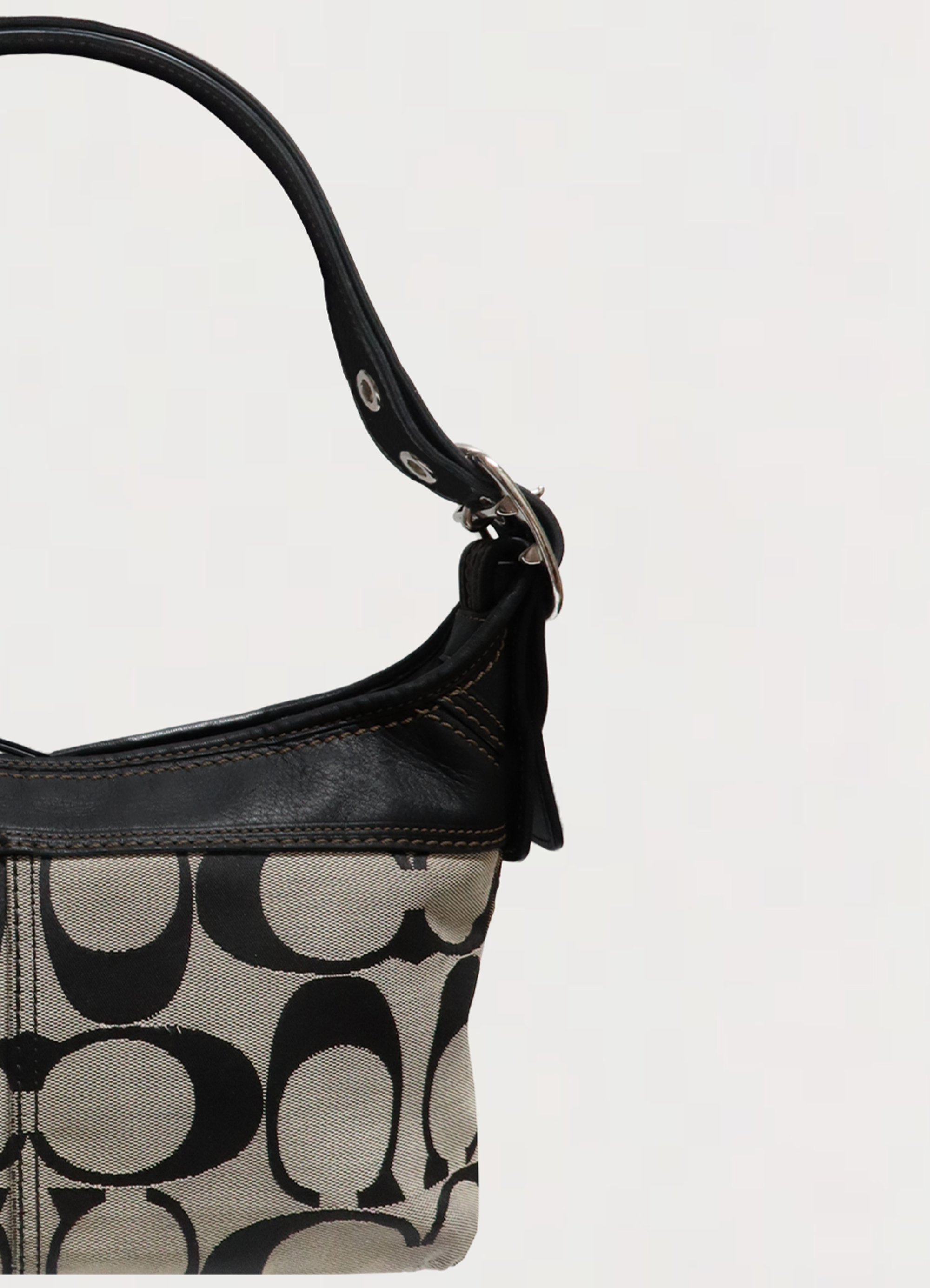 BLEECKER SIGNATURE CANVAS SHOULDER BAG