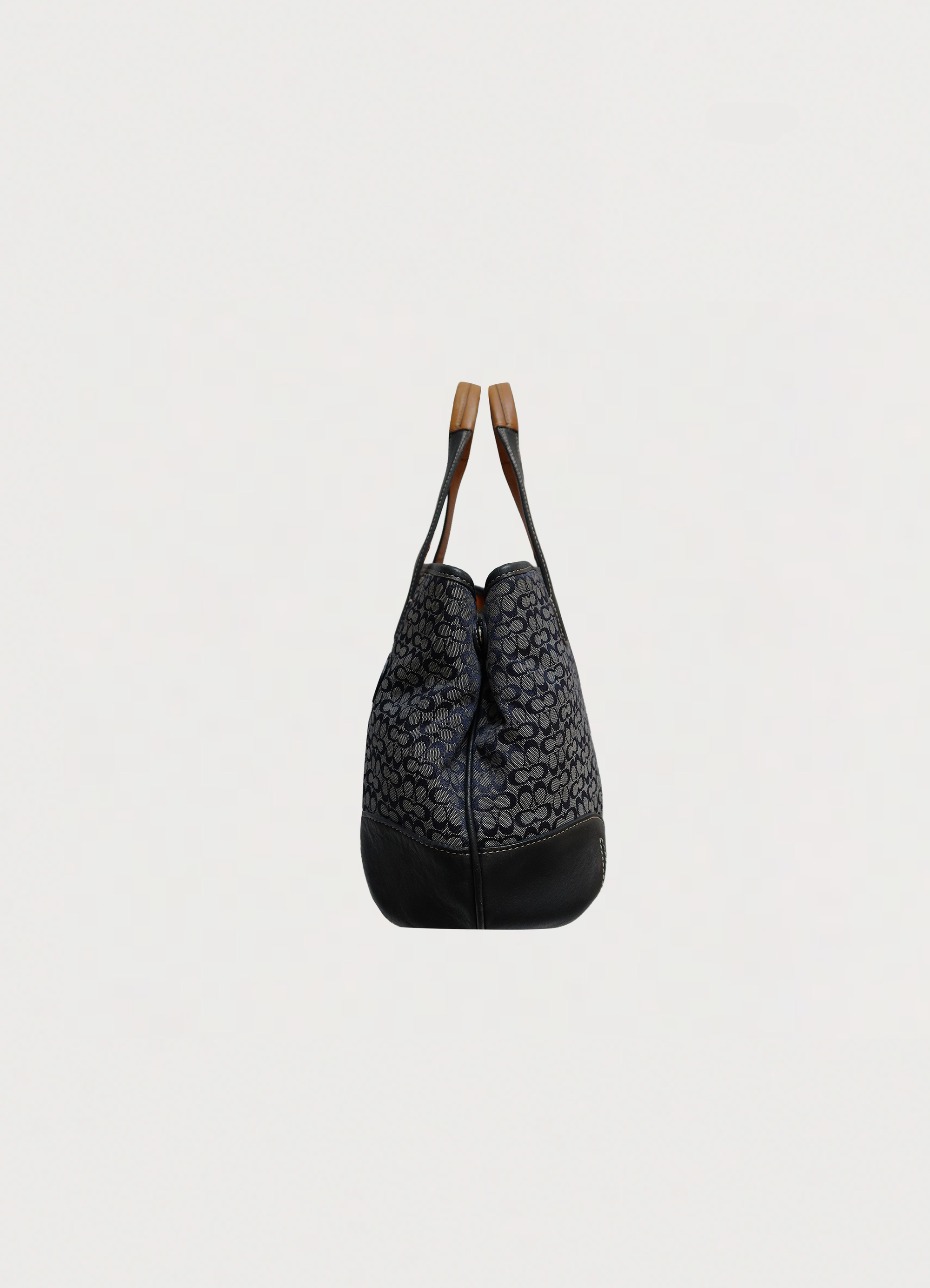 SIGNATURE JACQUARD HOBO SHOULDER BAG