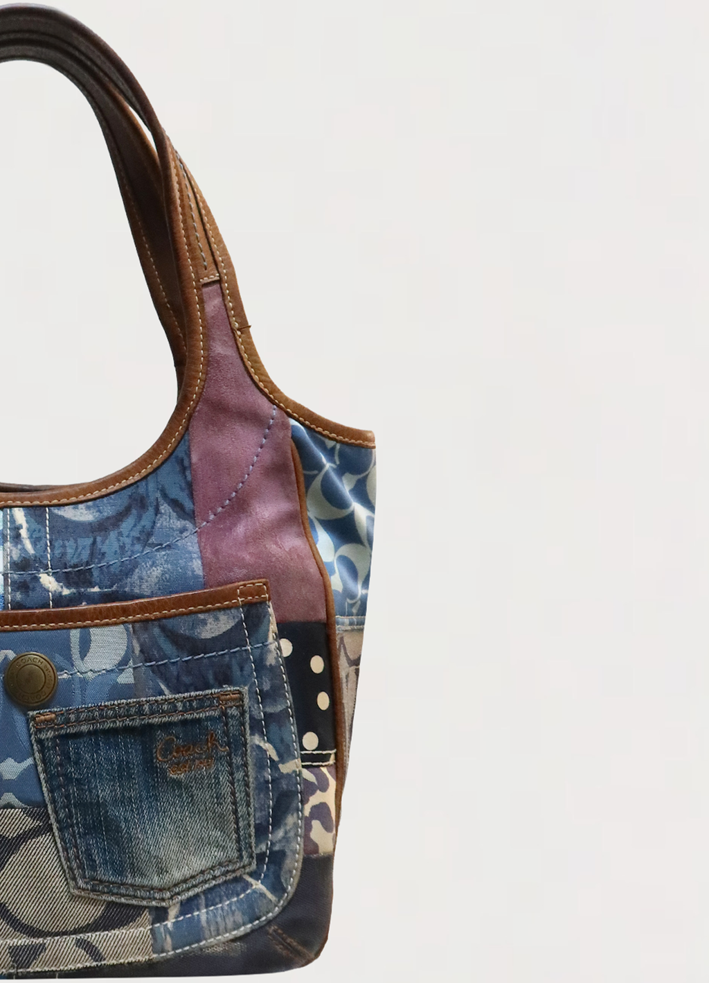 ERGO PATCHWORK TOTE SHOULDER BAG