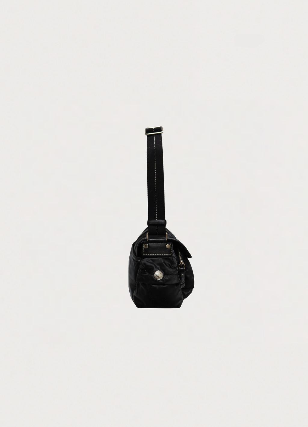 BUCKLE FLAP POCKET SATCHEL BAG