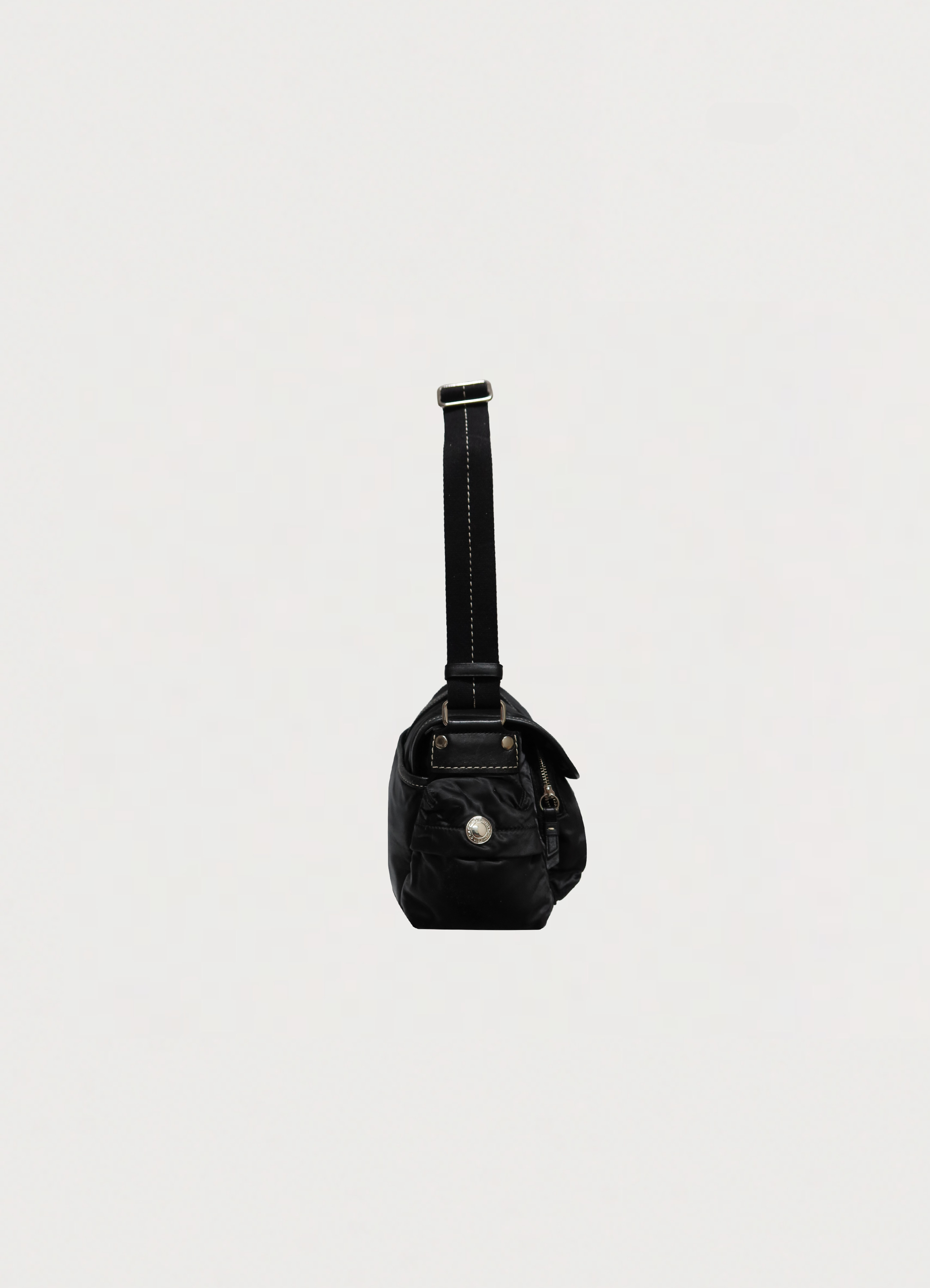 BUCKLE FLAP POCKET SATCHEL BAG