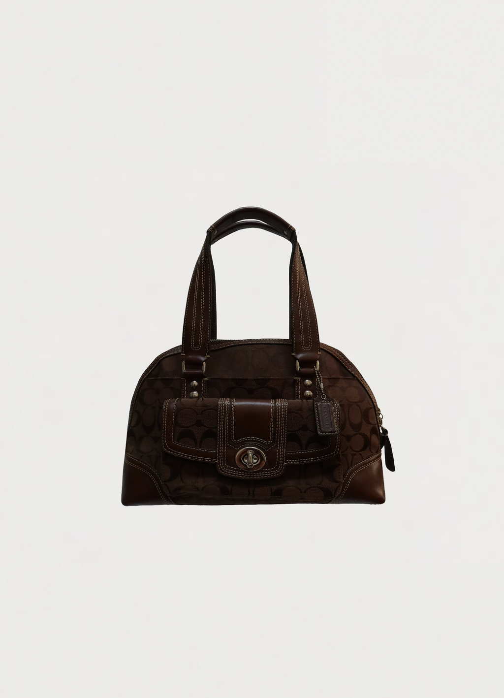HAMPTONS SIGNATURE DOMED SATCHEL BAG