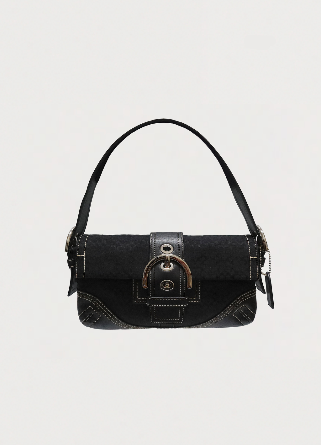SOHO SIGNATURE MONOGRAM FLAP SHOULDER BAG