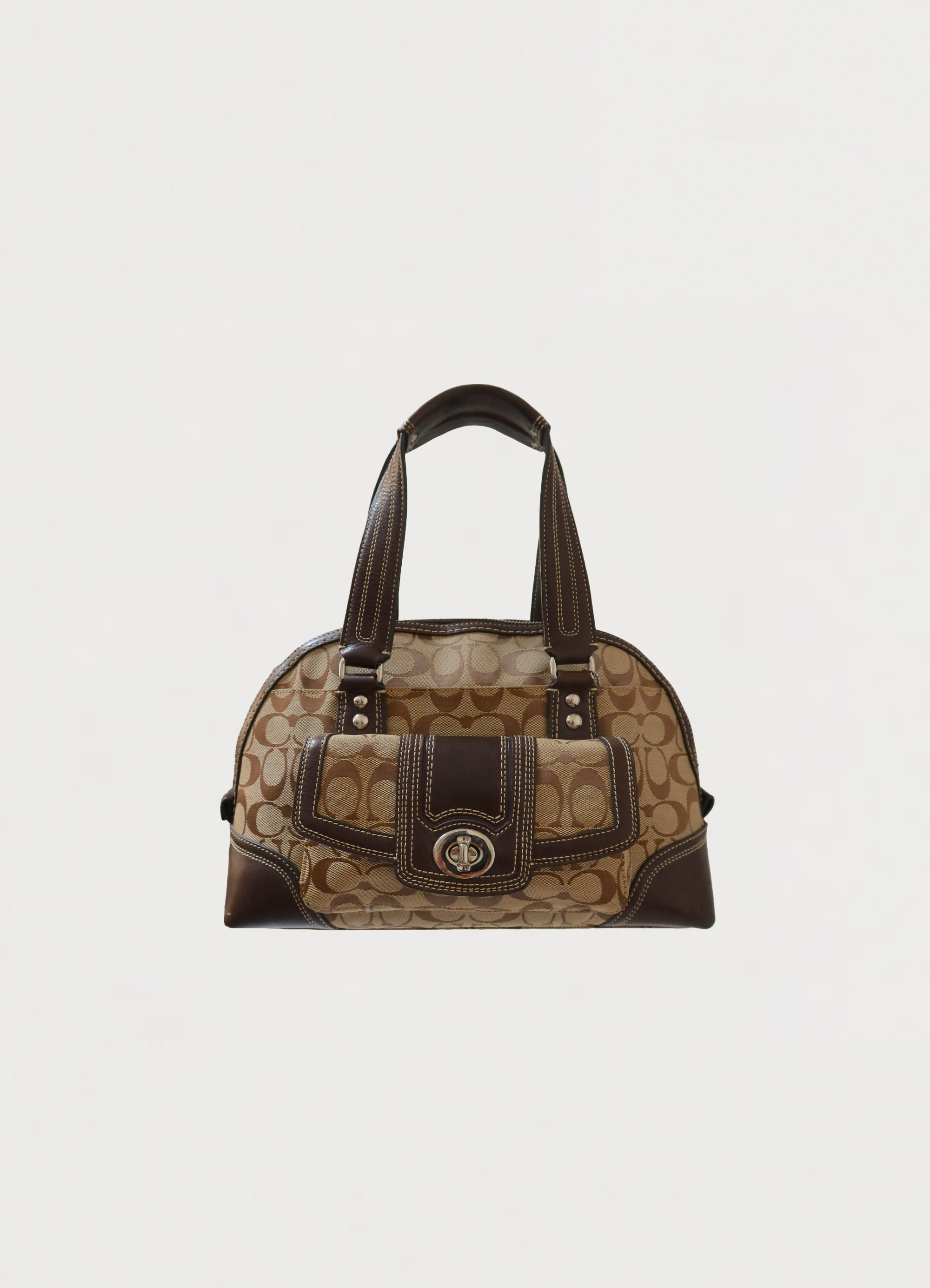 HAMPTONS SIGNATURE DOMED SATCHEL BAG