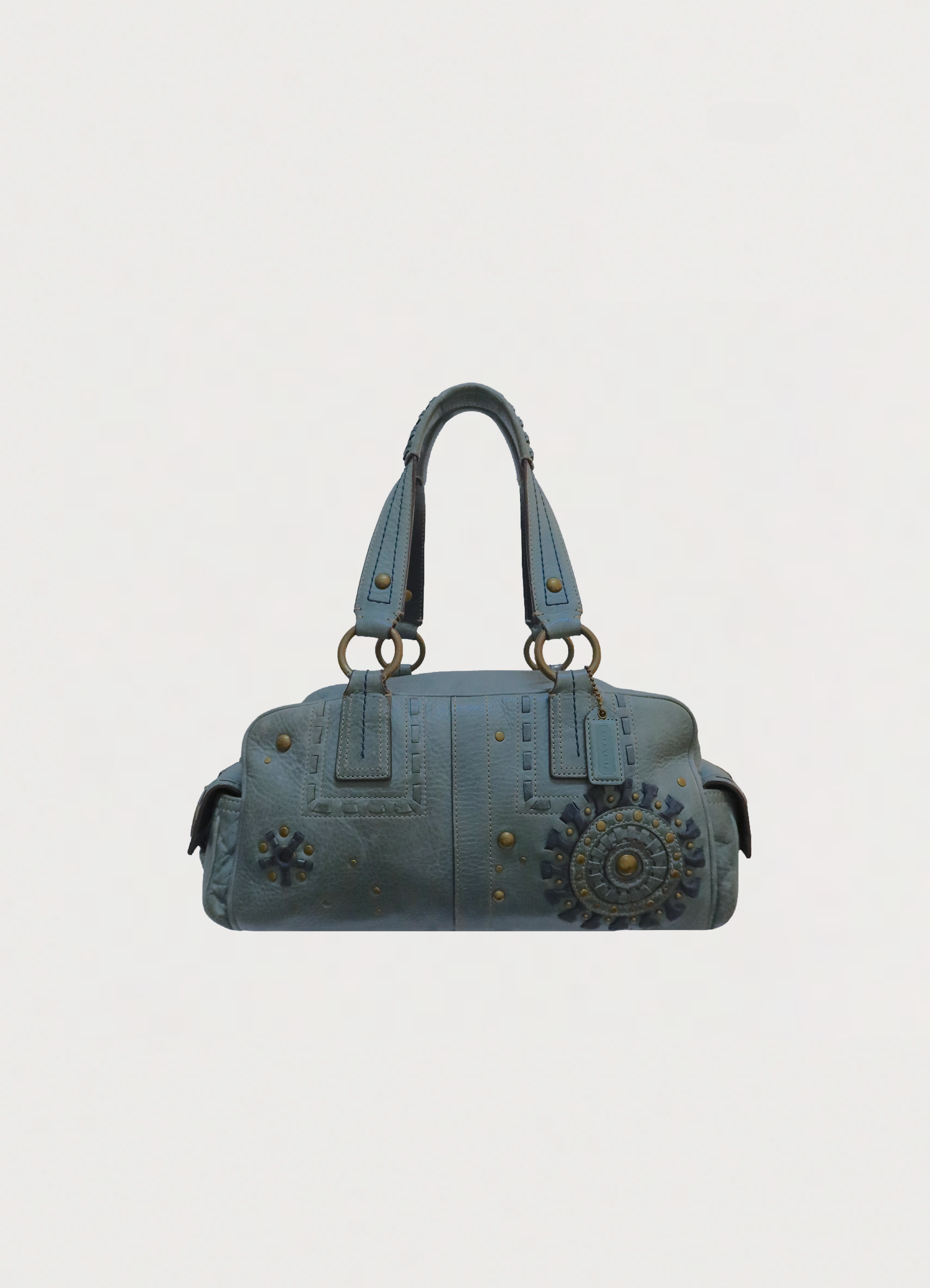 MIA STUDDED STARBURST SATCHEL SHOULDER BAG