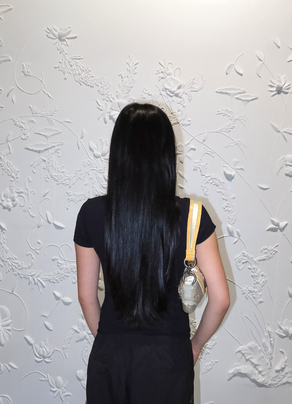 SOHO FLORAL TWEED FLAP SHOULDER BAG