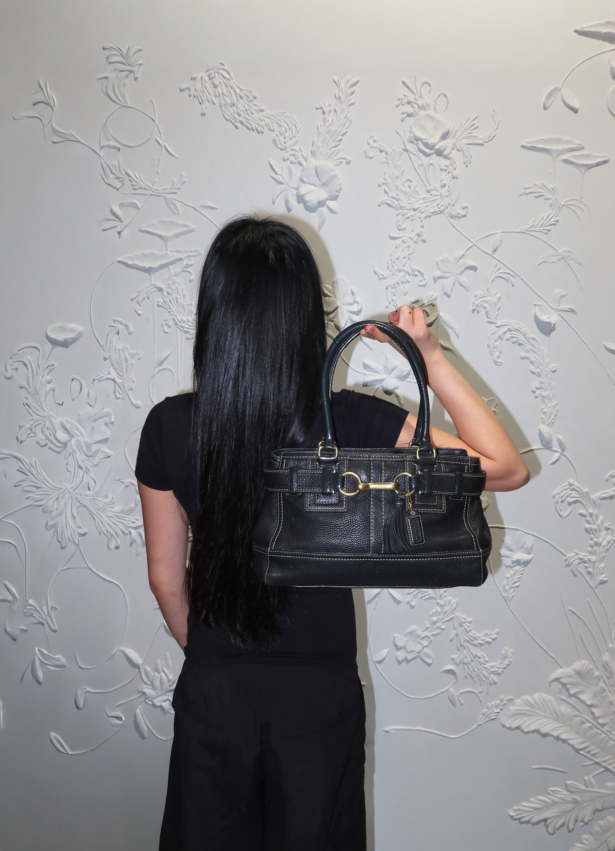 HAMPTONS LEATHER CARRYALL SATCHEL BAG