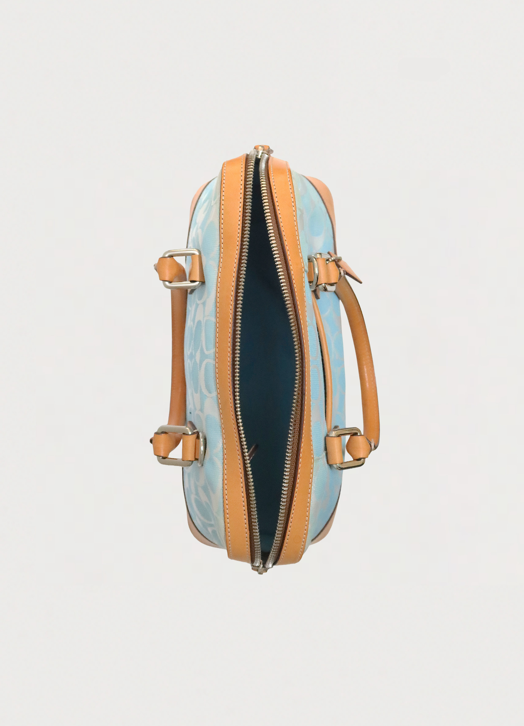 SIGNATURE CANVAS SATCHEL HANDBAG