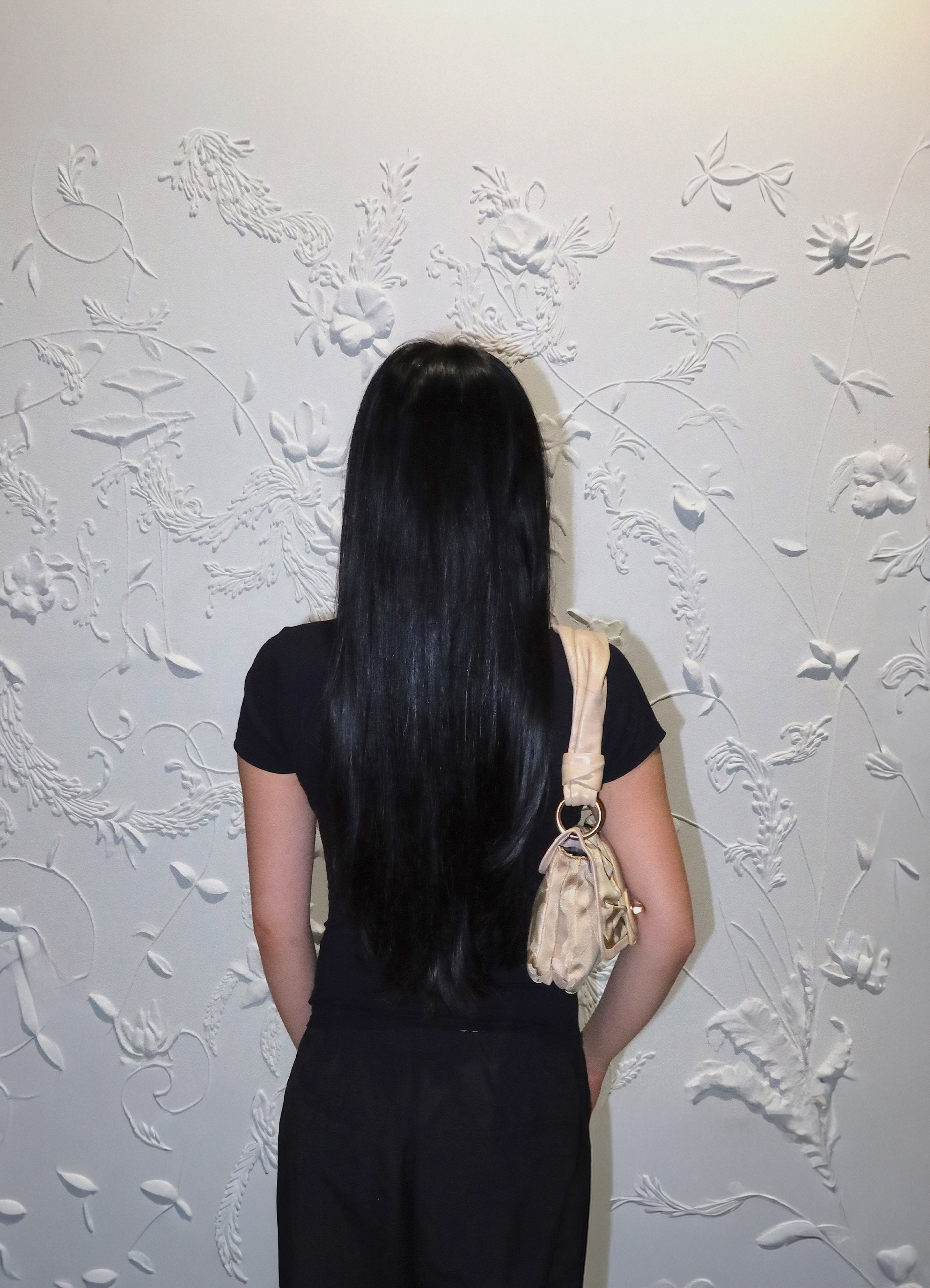 BOW PARKER OP ART FLAP SHOULDER BAG