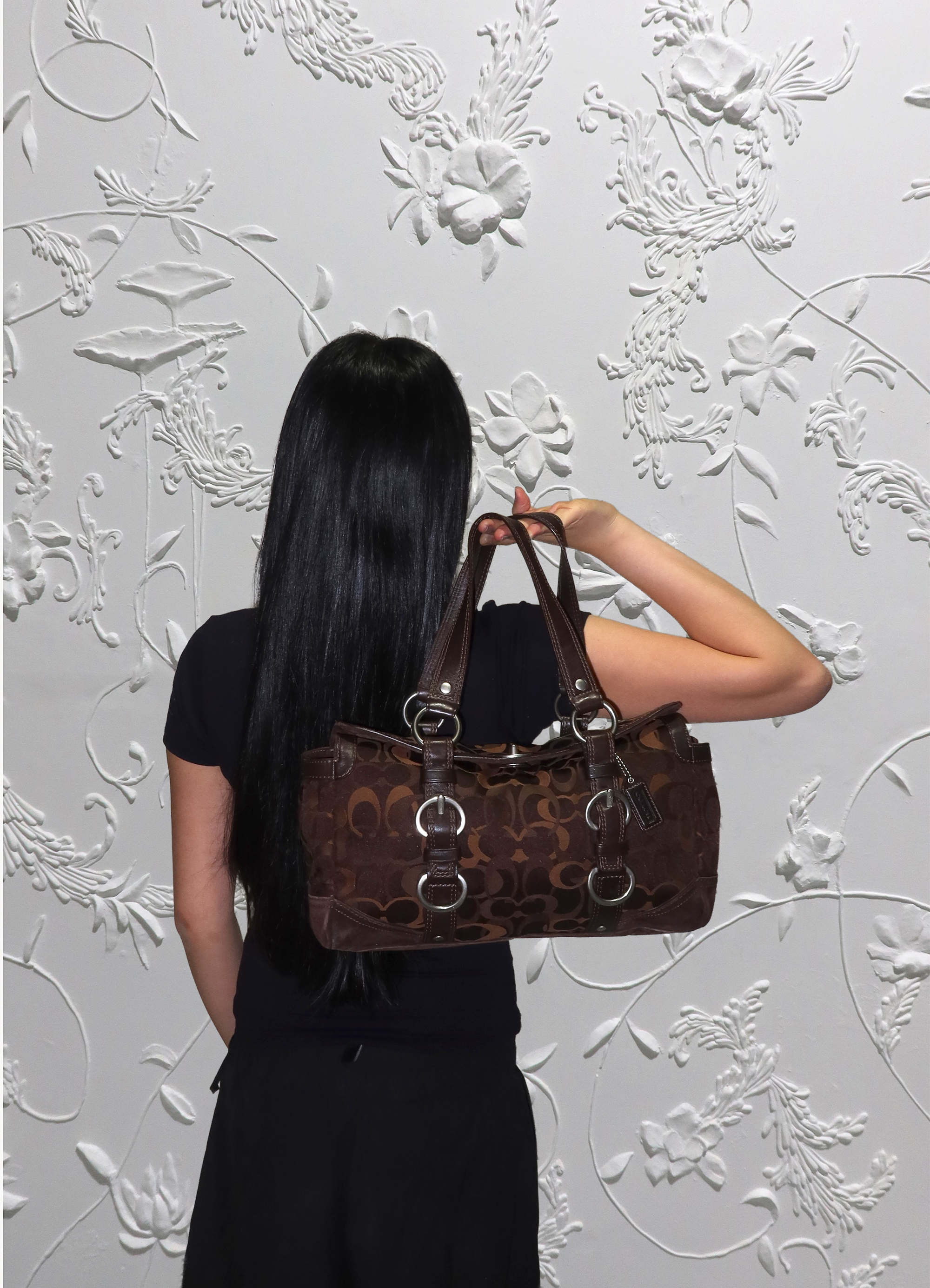 CHELSEA OPTIC DUFFLE SATCHEL BAG