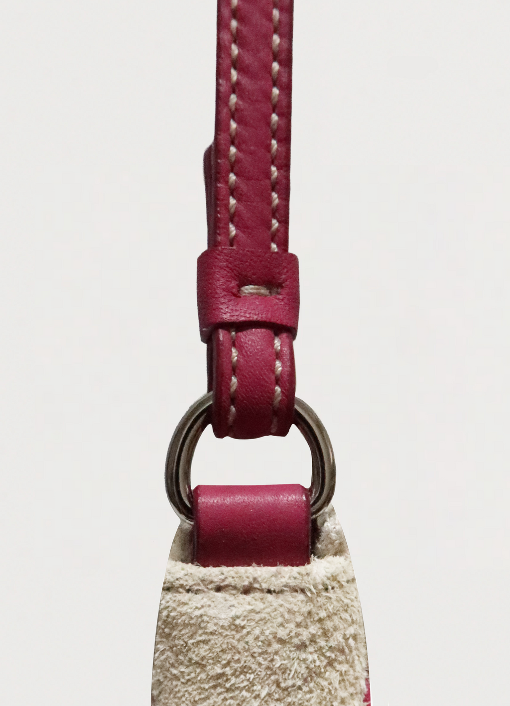 HEART SUEDE DEMI SHOULDER BAG