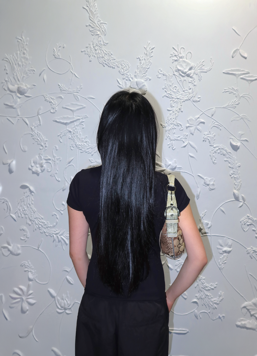 PATCHWORK PYTHON HOBO SHOULDER BAG