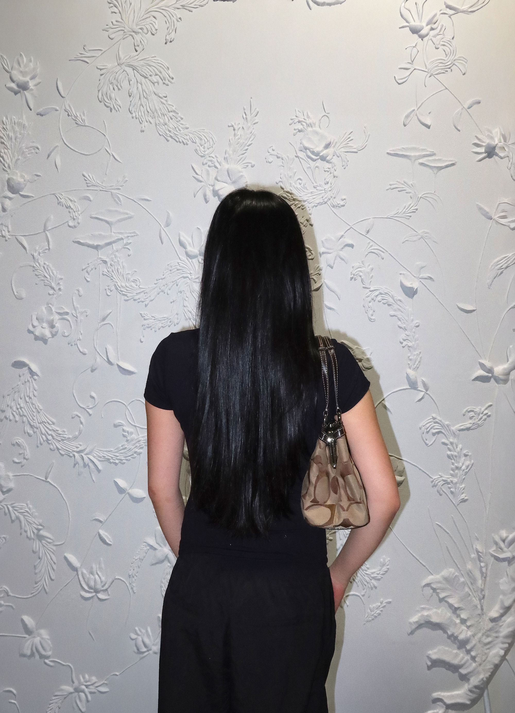 SIGNATURE STRIPE KISSLOCK SMALL HANDBAG