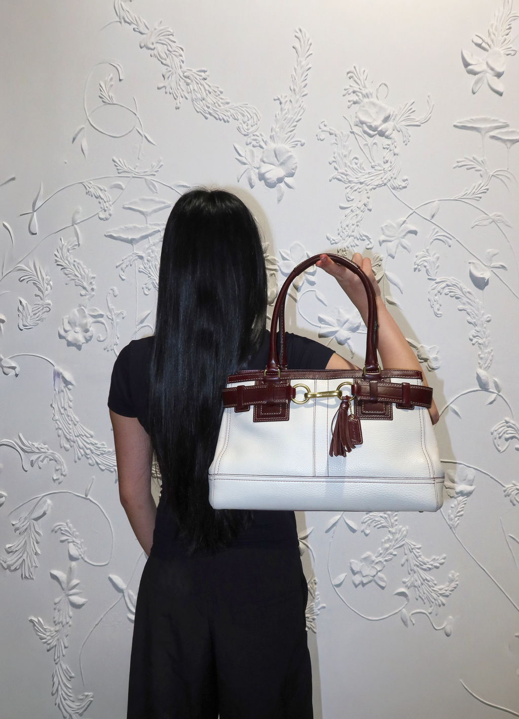 HAMPTONS LEATHER SATCHEL SHOULDER BAG