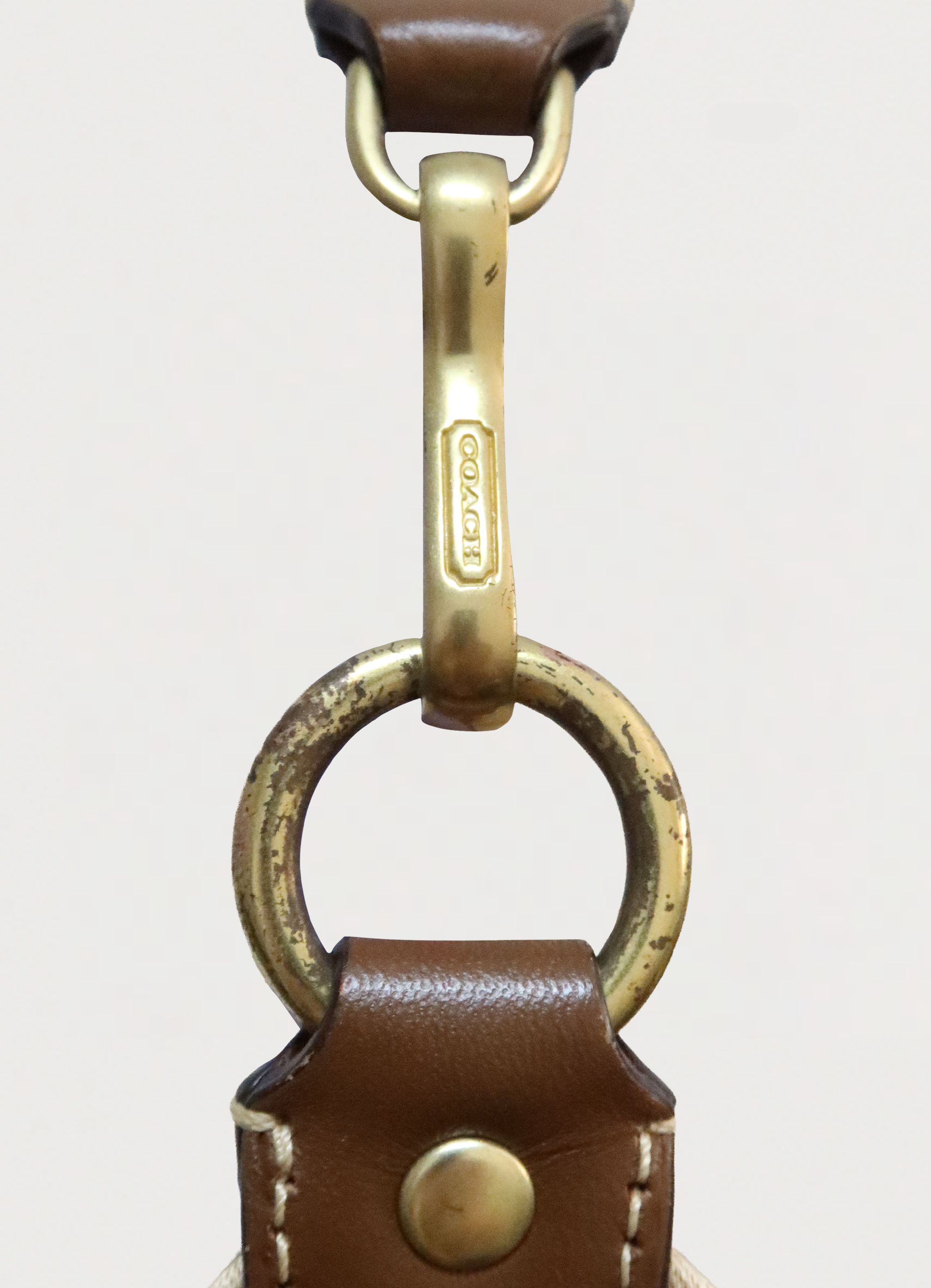 SIGNATURE OPTIC MINI POUCH DEMI HANDBAG