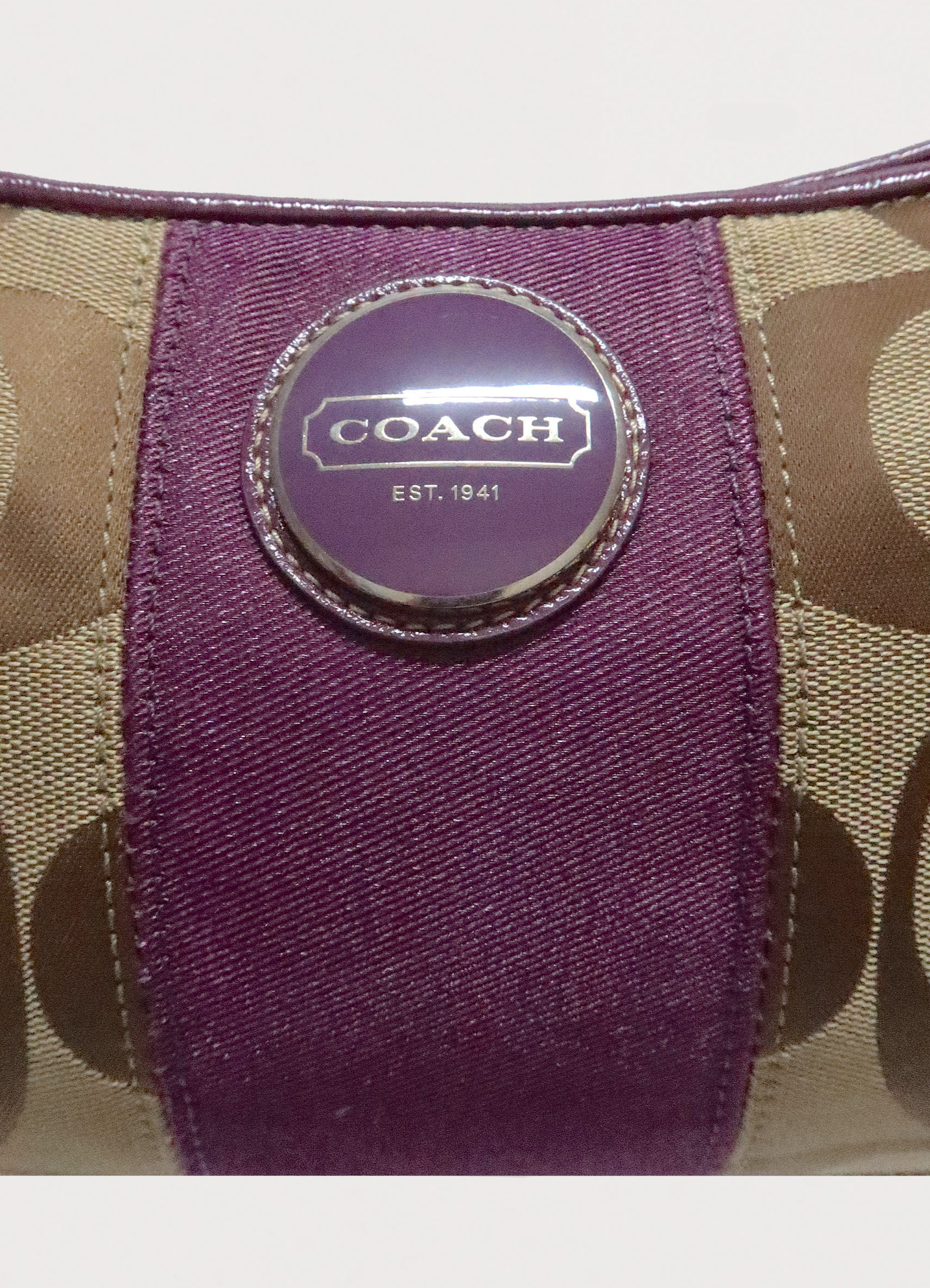 SIGNATURE STRIPE DEMI SHOULDER BAG