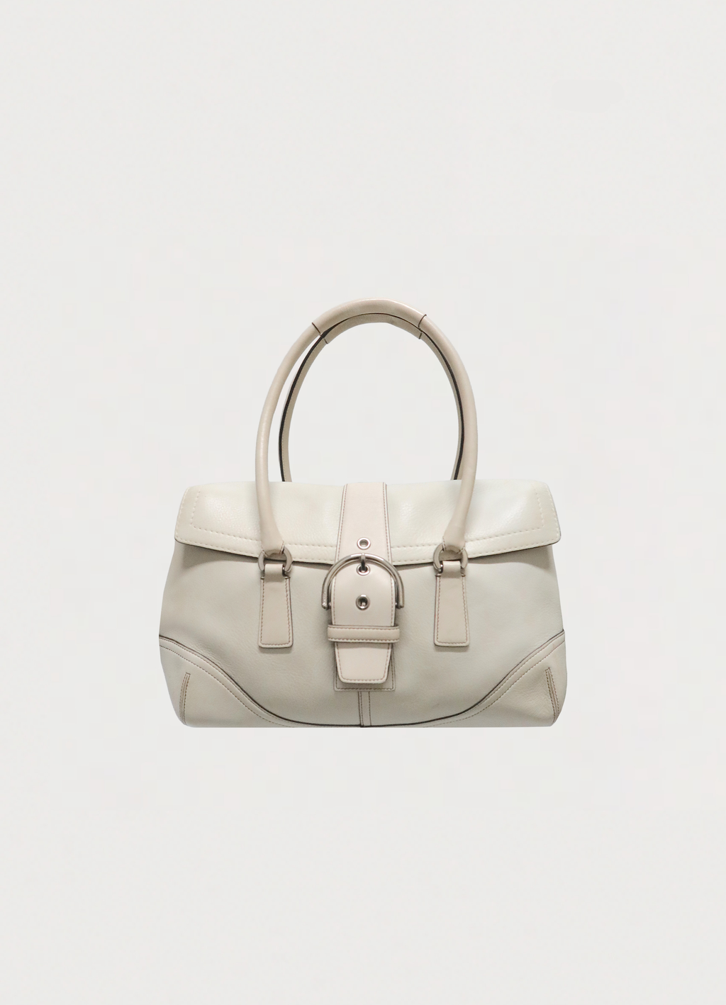 HAMPTONS SOHO FLAP LEATHER SATCHEL BAG