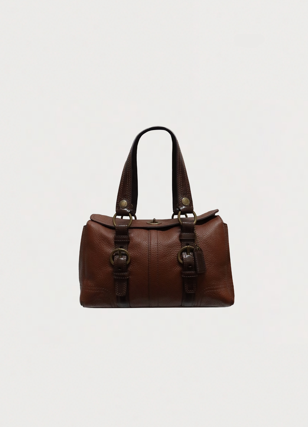 CHELSEA TURNLOCK LEATHER SATCHEL BAG