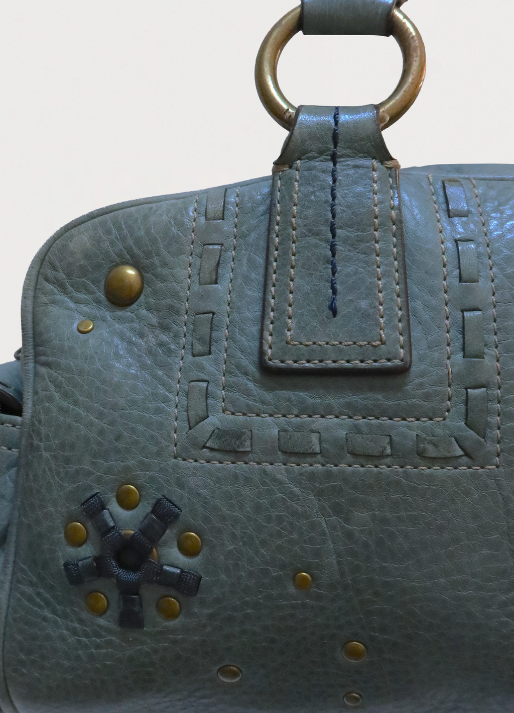 MIA STUDDED STARBURST SATCHEL SHOULDER BAG