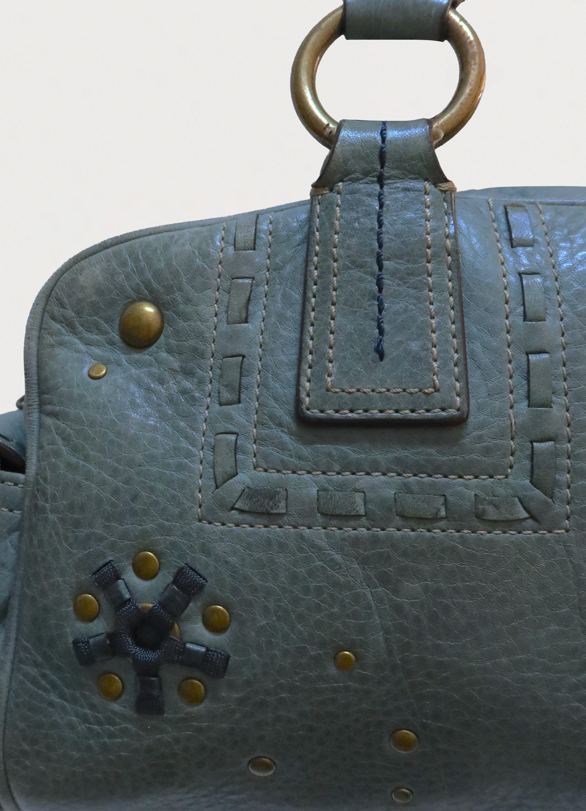 MIA STUDDED STARBURST SATCHEL SHOULDER BAG