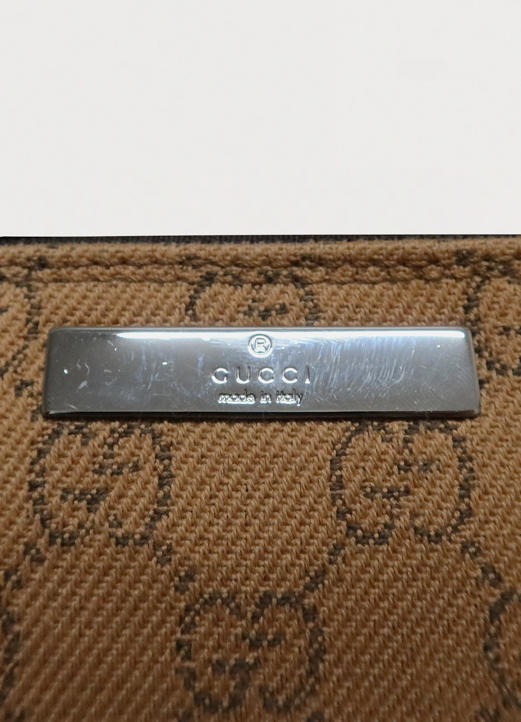 GG MONOGRAM BOAT BAGUETTE BAG