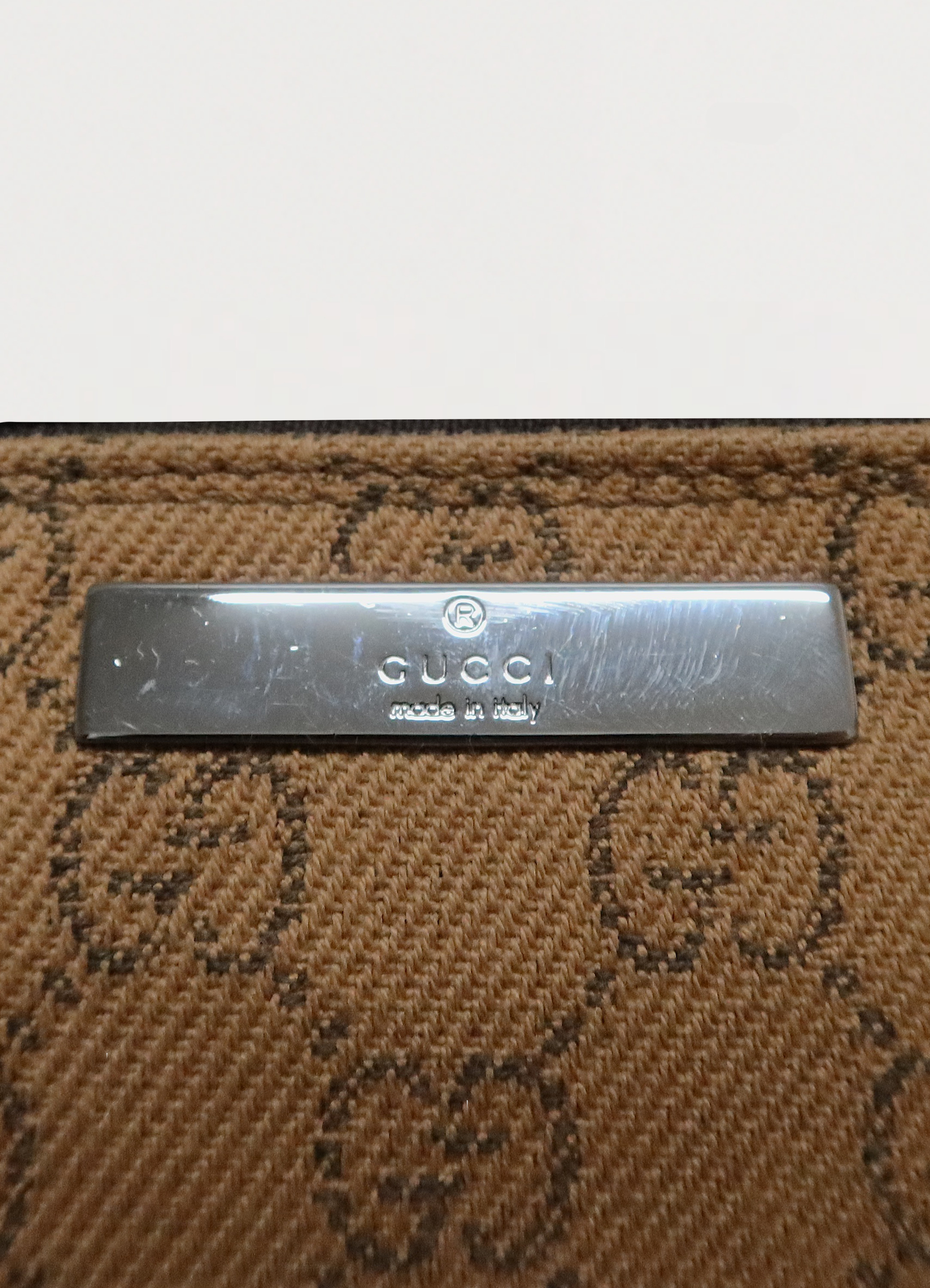 GG MONOGRAM BOAT BAGUETTE BAG