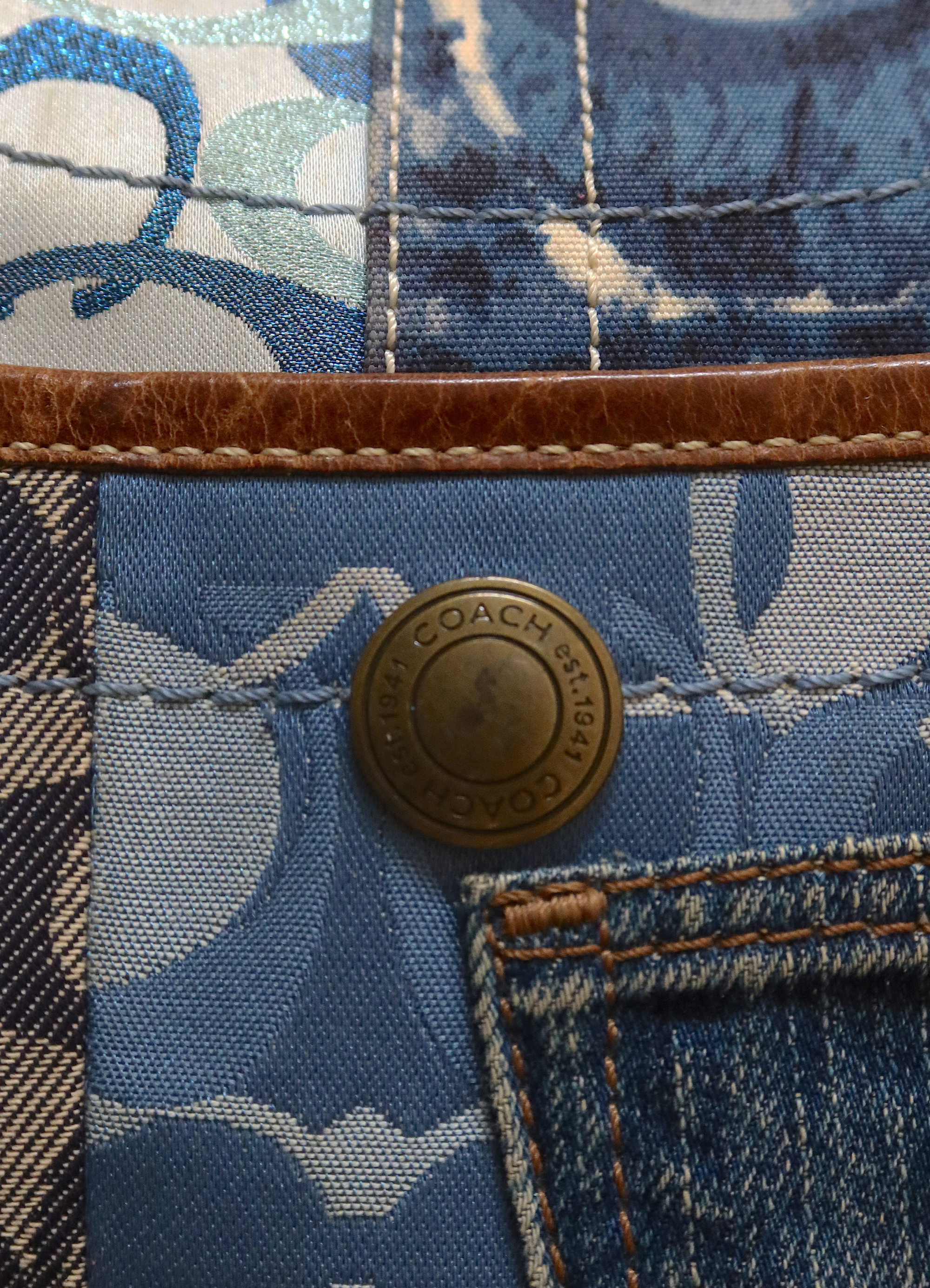 ERGO PATCHWORK TOTE SHOULDER BAG