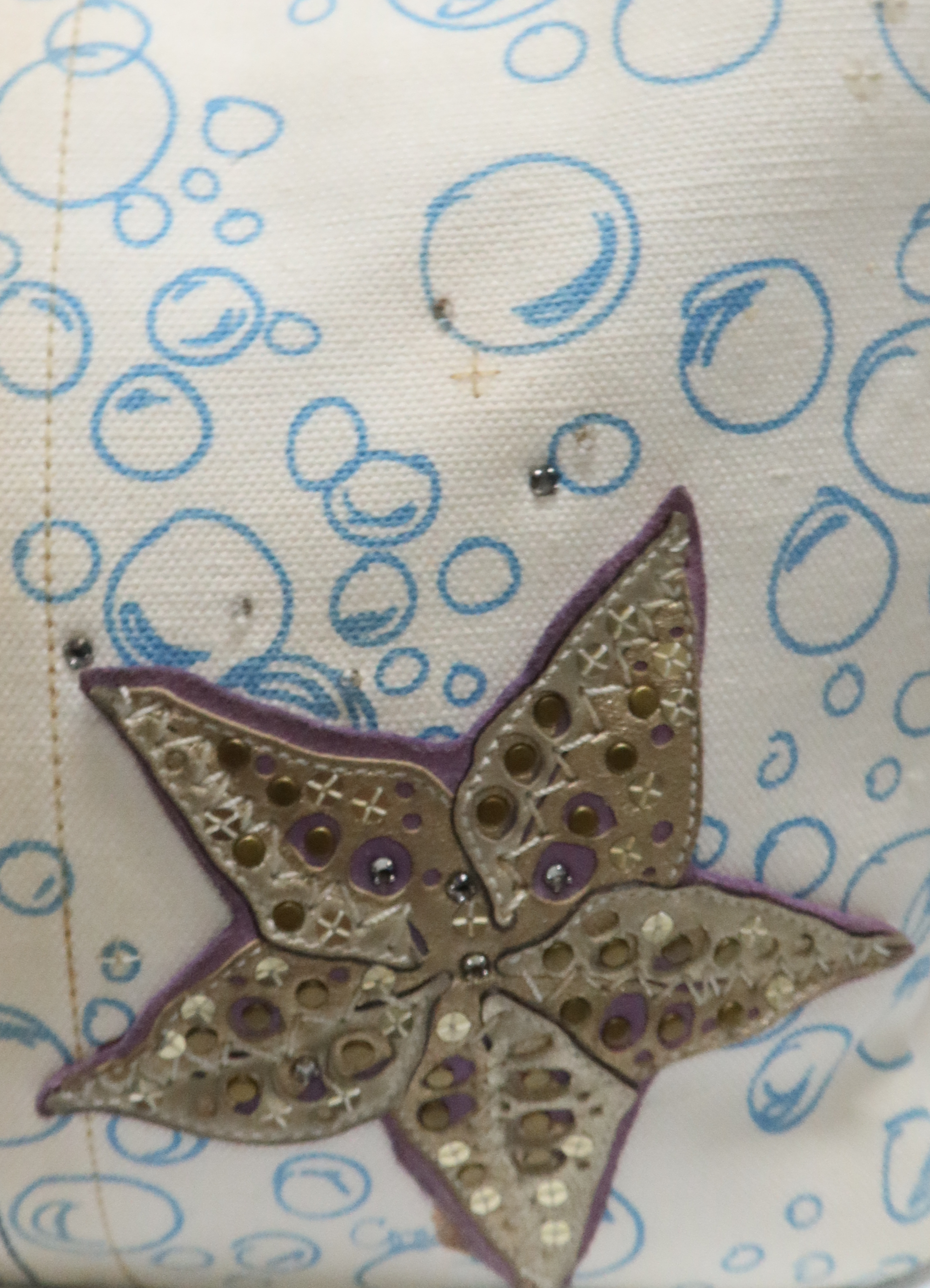 LIMITED EDITION RESORT BUBBLE FISH CORAL TOTE BAG