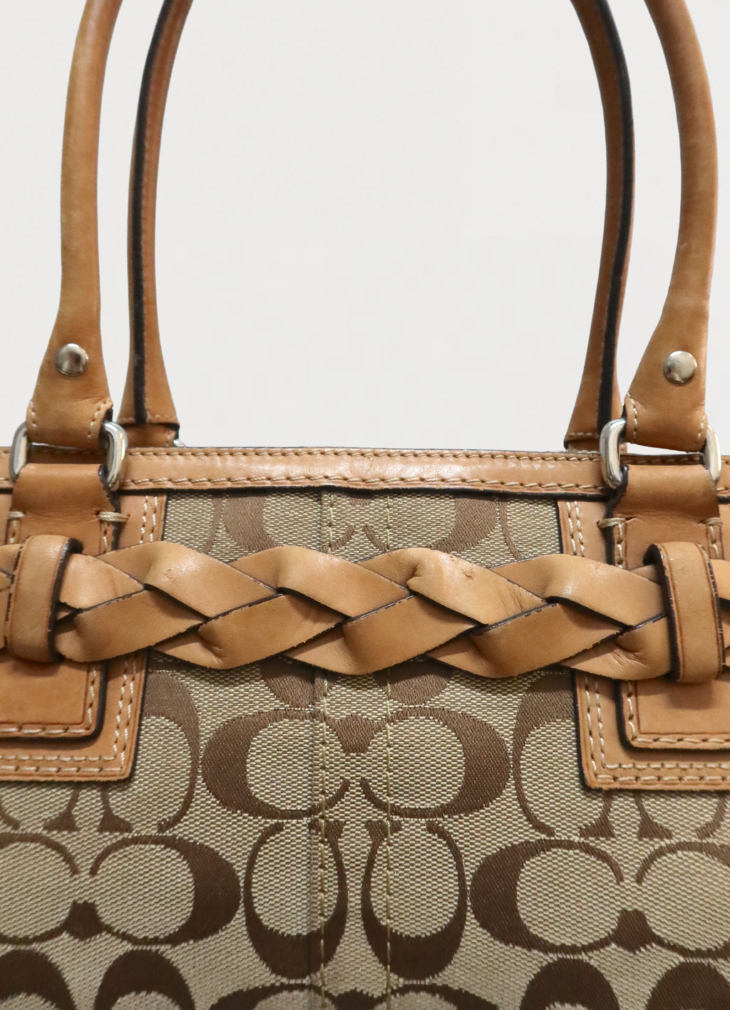 SIGNATURE HAMPTONS CARRYALL SATCHEL BAG