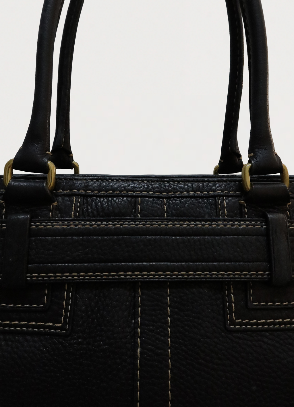 HAMPTONS LEATHER CARRYALL SATCHEL BAG