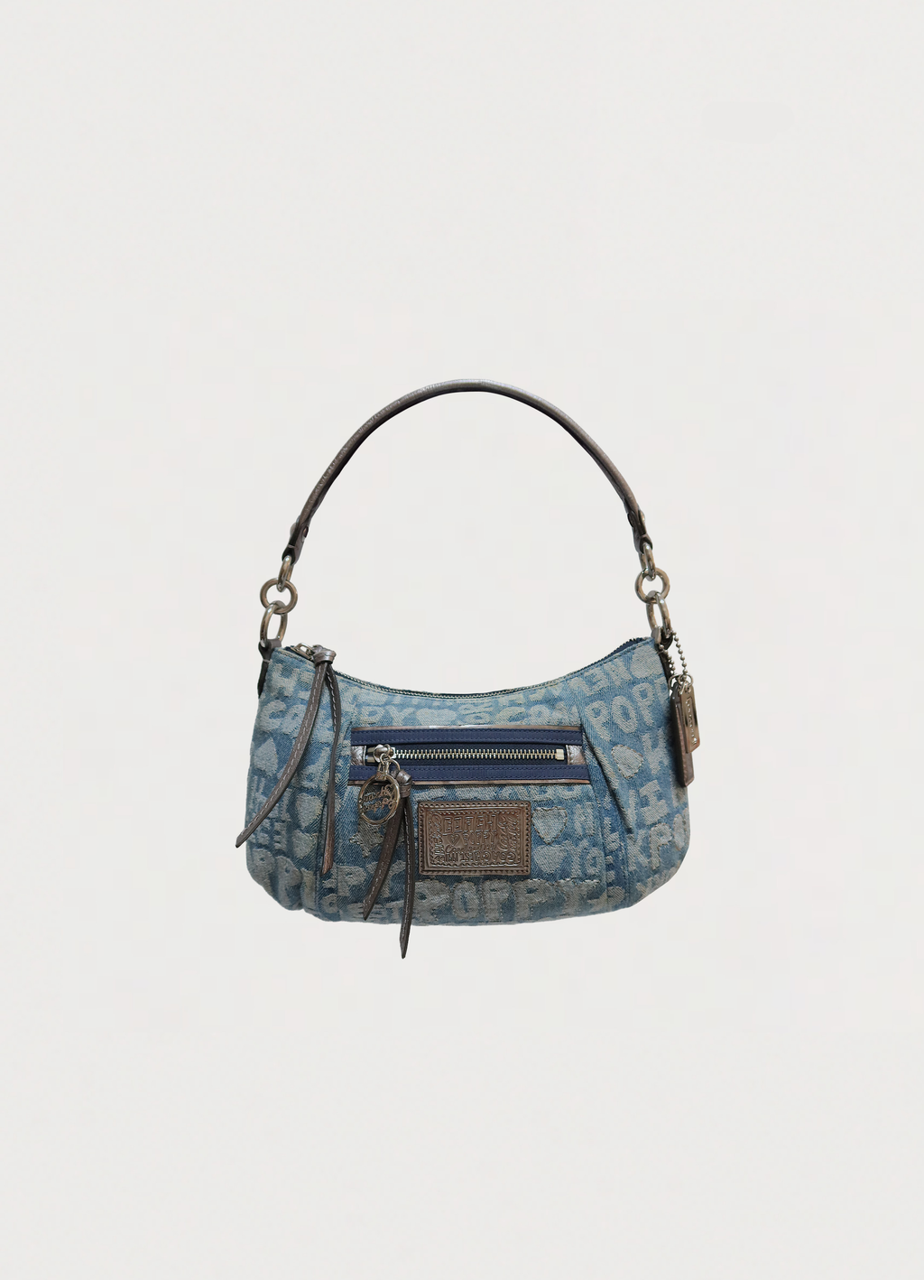 DENIM 2-WAY POPPY SHOULDER BAG
