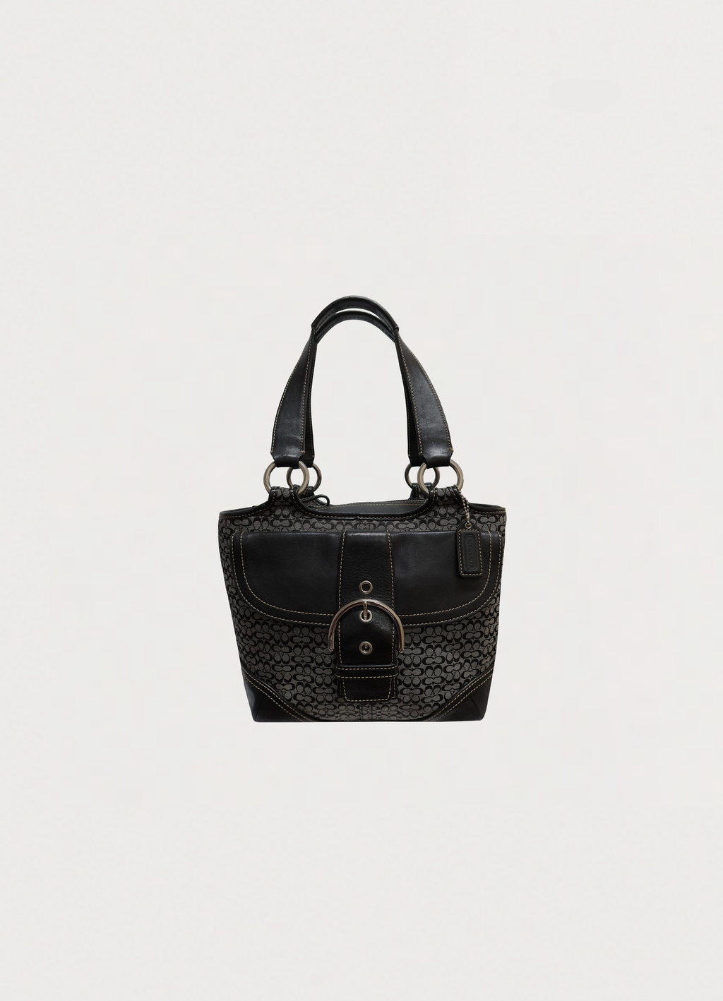 SOHO SIGNATURE FLAP TOTE BAG