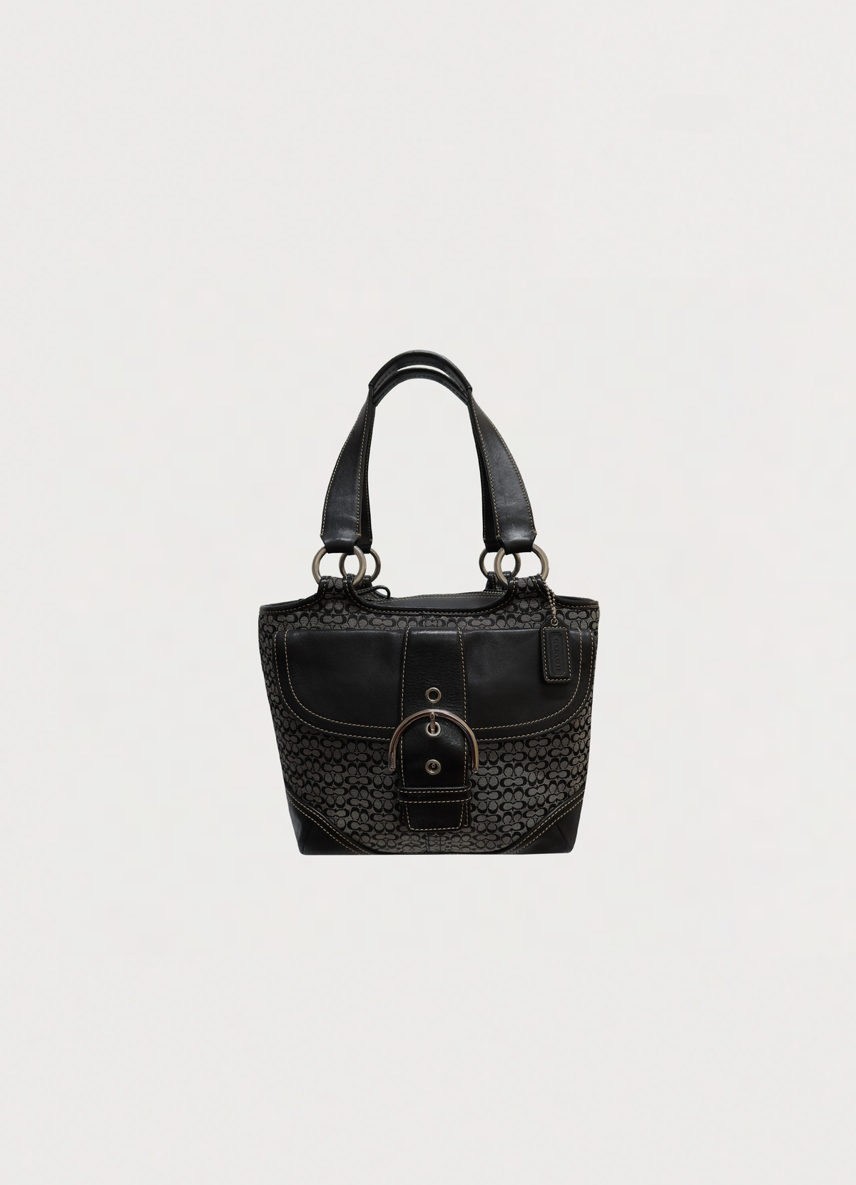 SOHO SIGNATURE FLAP TOTE BAG