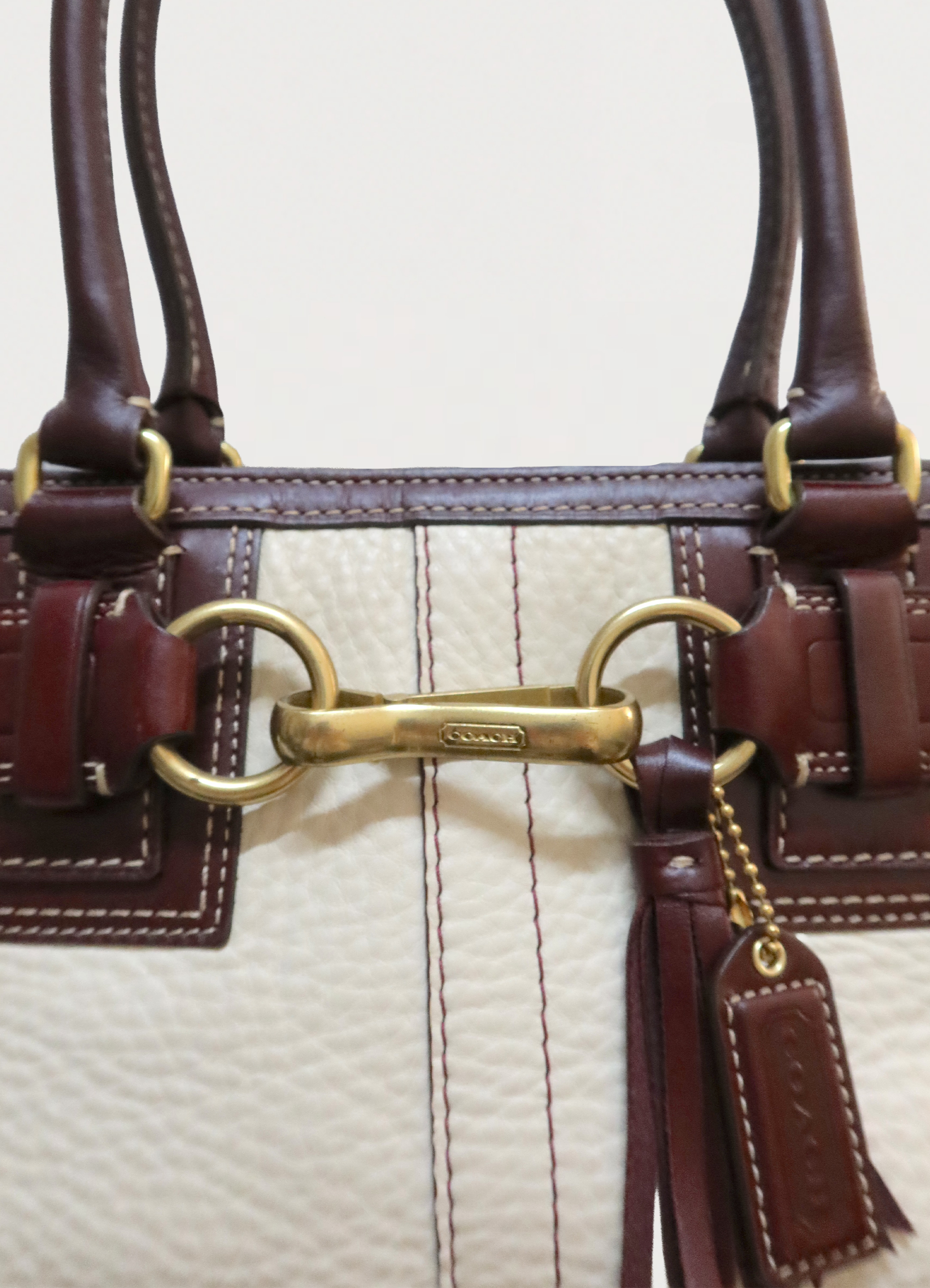 HAMPTONS LEATHER SATCHEL SHOULDER BAG