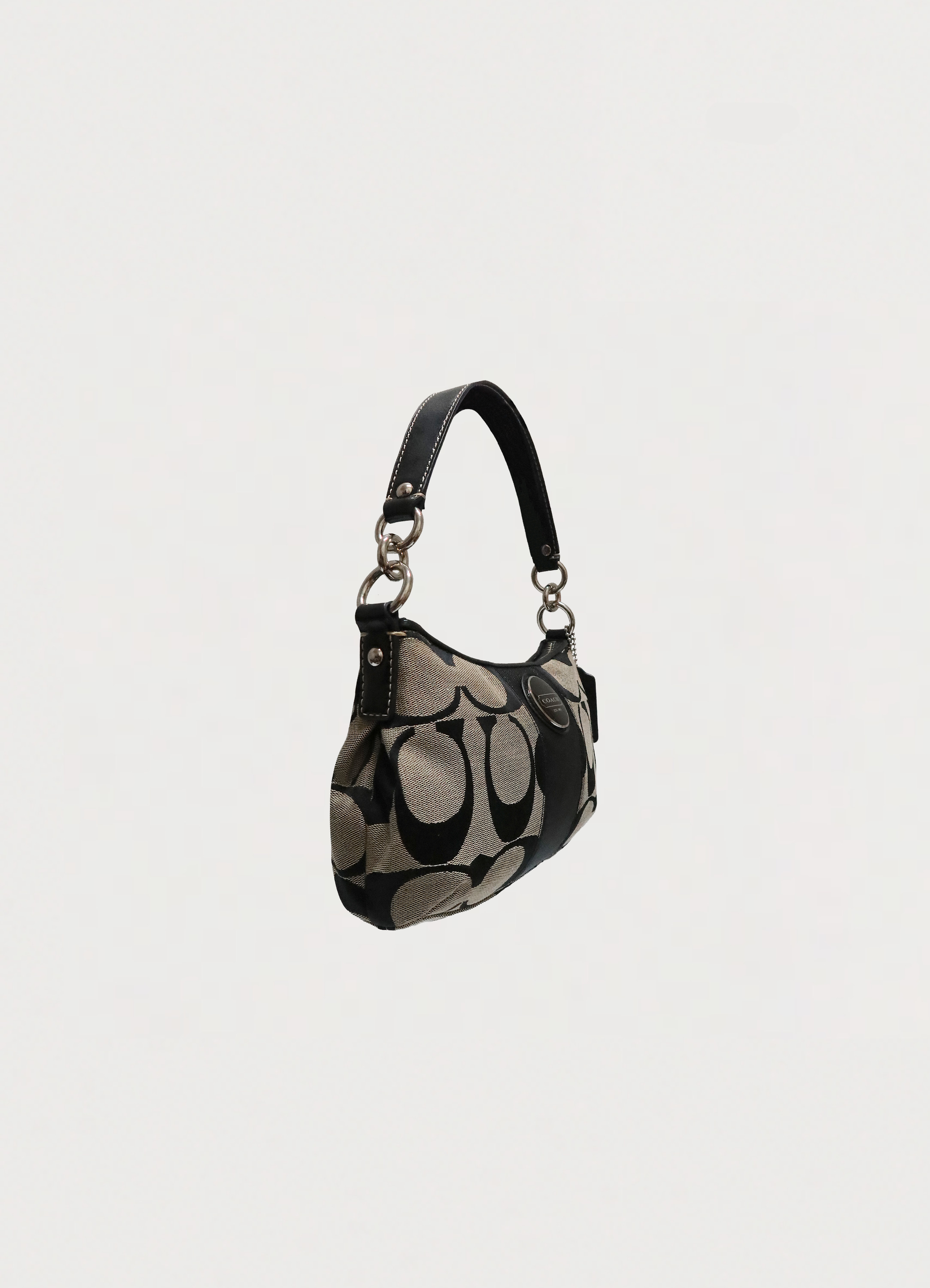 SIGNATURE STRIPE DEMI SHOULDER BAG