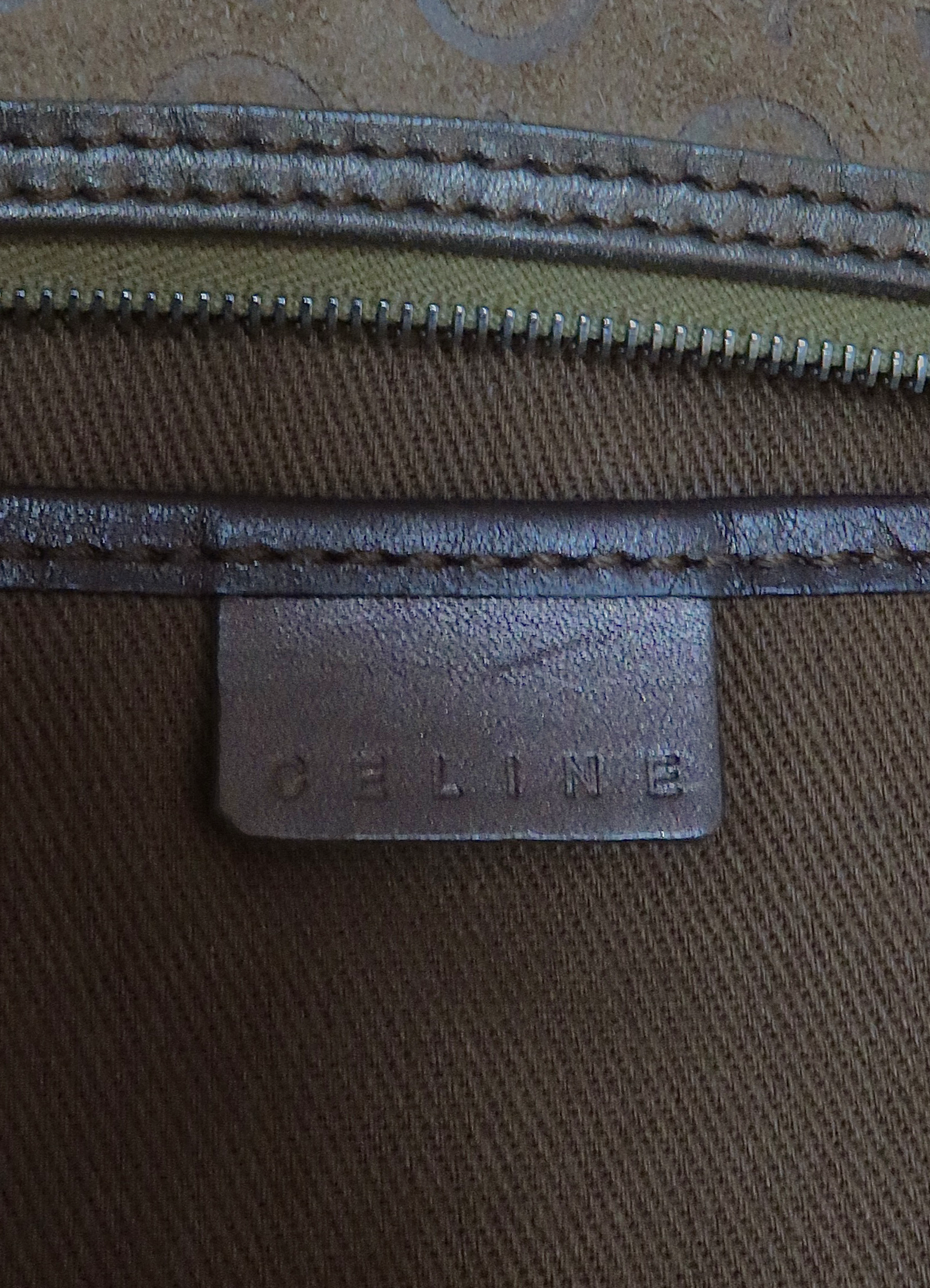 C MACADAM MONOGRAM SUEDE SHOULDER BAG