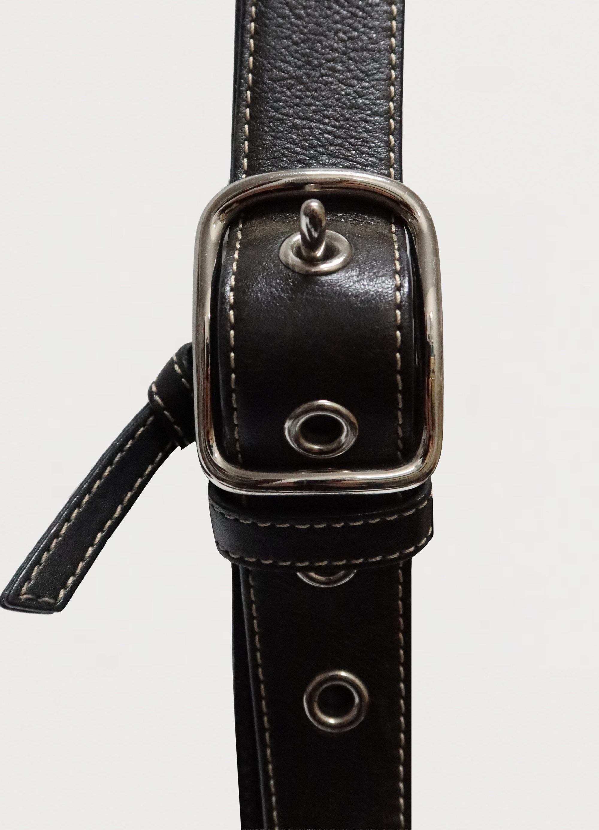 SIGNATURE PATCHWORK STUDDED SHOULDER BAG