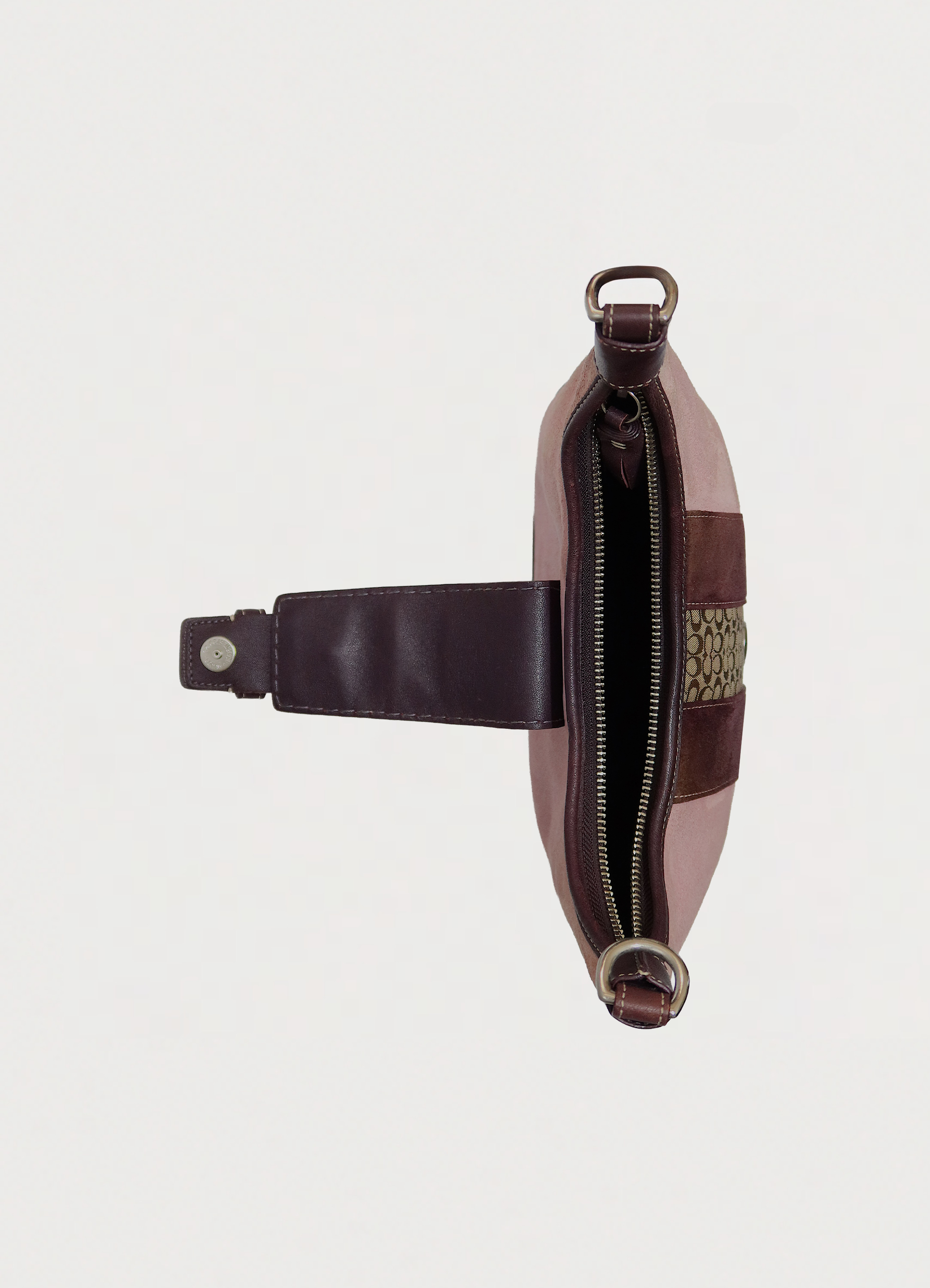 HAMPTONS PATCHWORK BUCKLE SHOULDER BAG