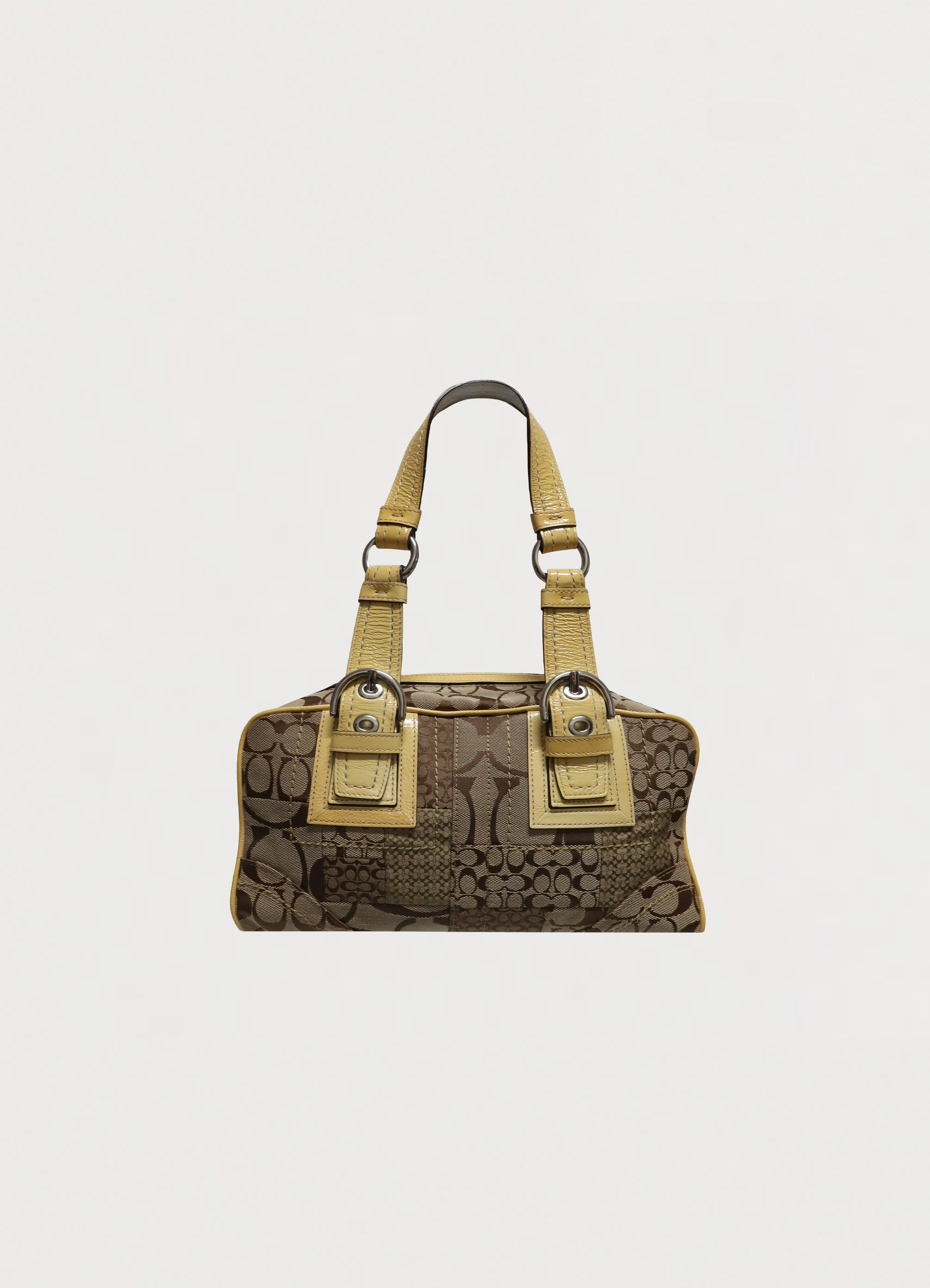 SOHO PATCHWORK BOSTON SHOULDER BAG