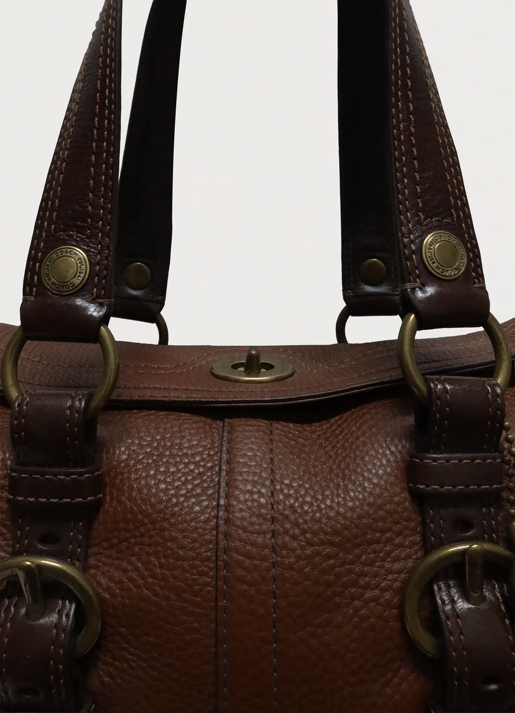 CHELSEA TURNLOCK LEATHER SATCHEL BAG
