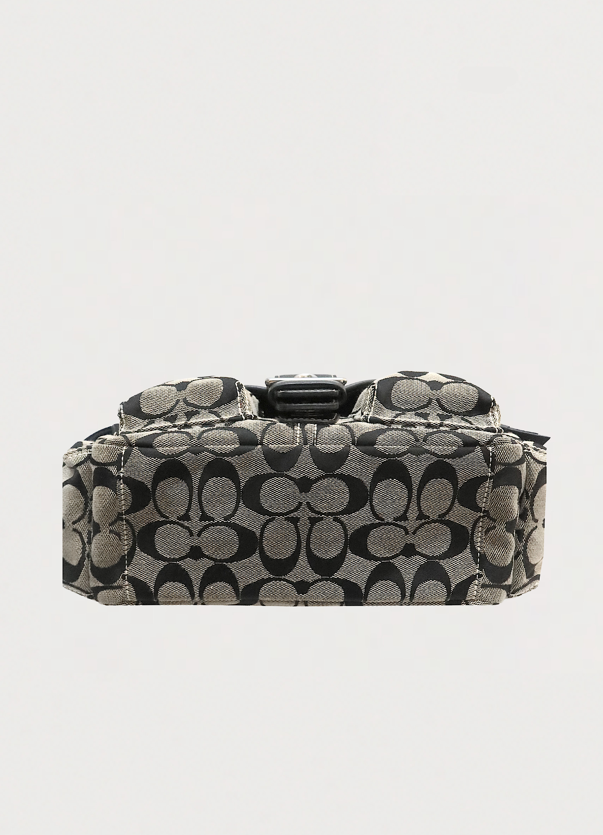 SIGNATURE POCKET SATCHEL SHOULDER BAG