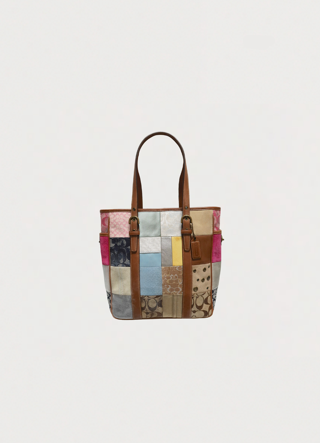 HOLIDAY PATCHWORK GALLERY TOTE BAG